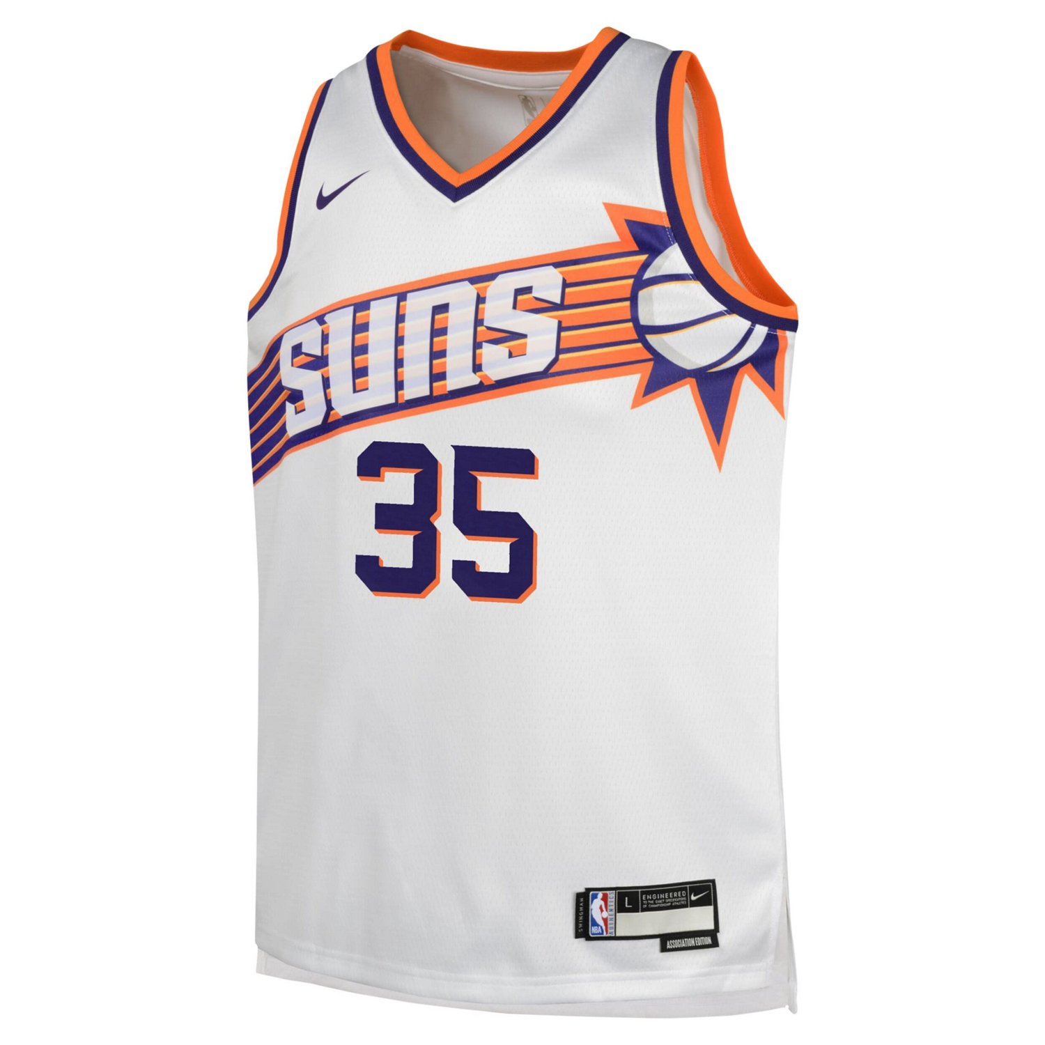 Youth Nike Kevin Durant Phoenix Suns Swingman Jersey - Association Edition                                                       - view number 2