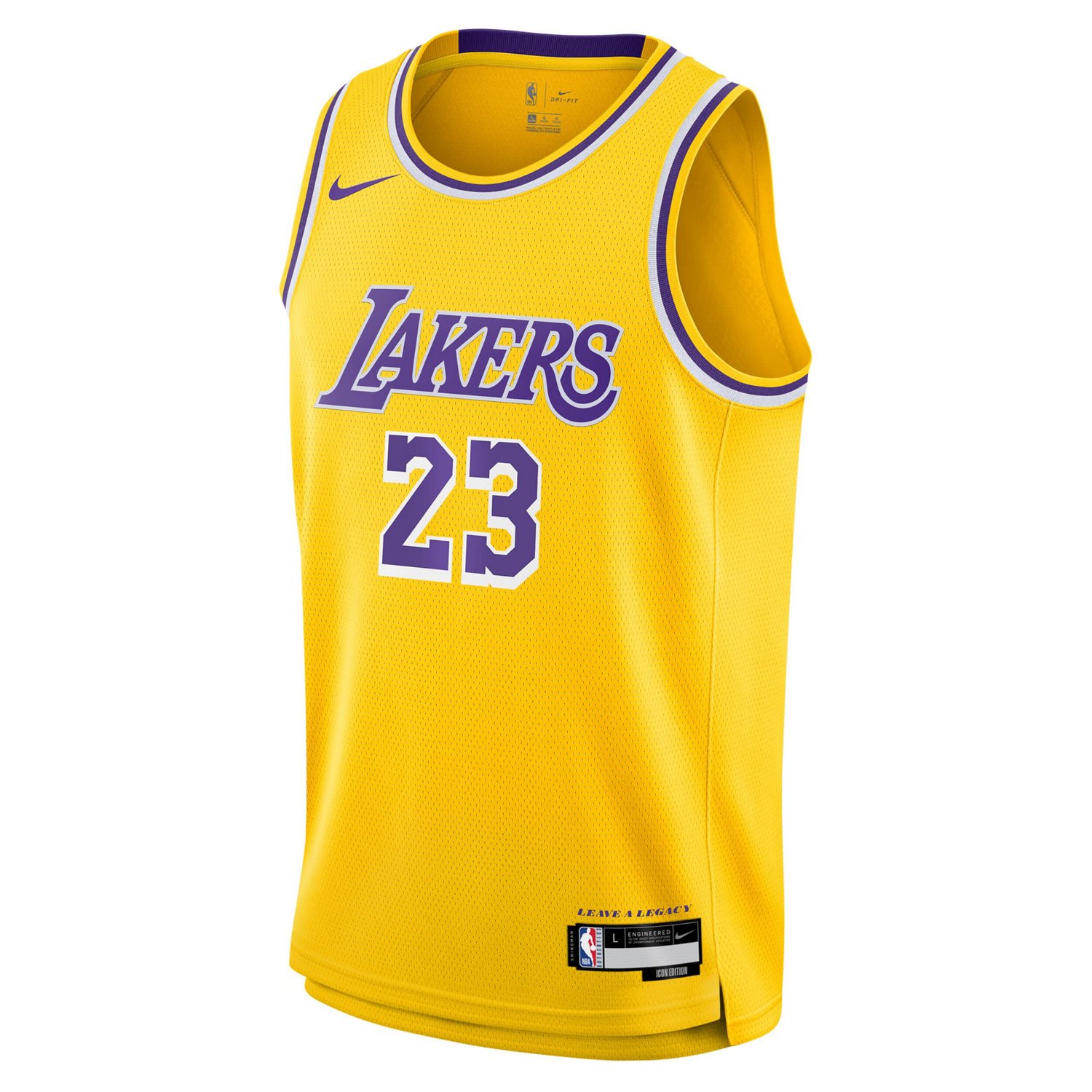 Youth Nike LeBron James Los Angeles Lakers Swingman Jersey - Icon Edition - view number 2