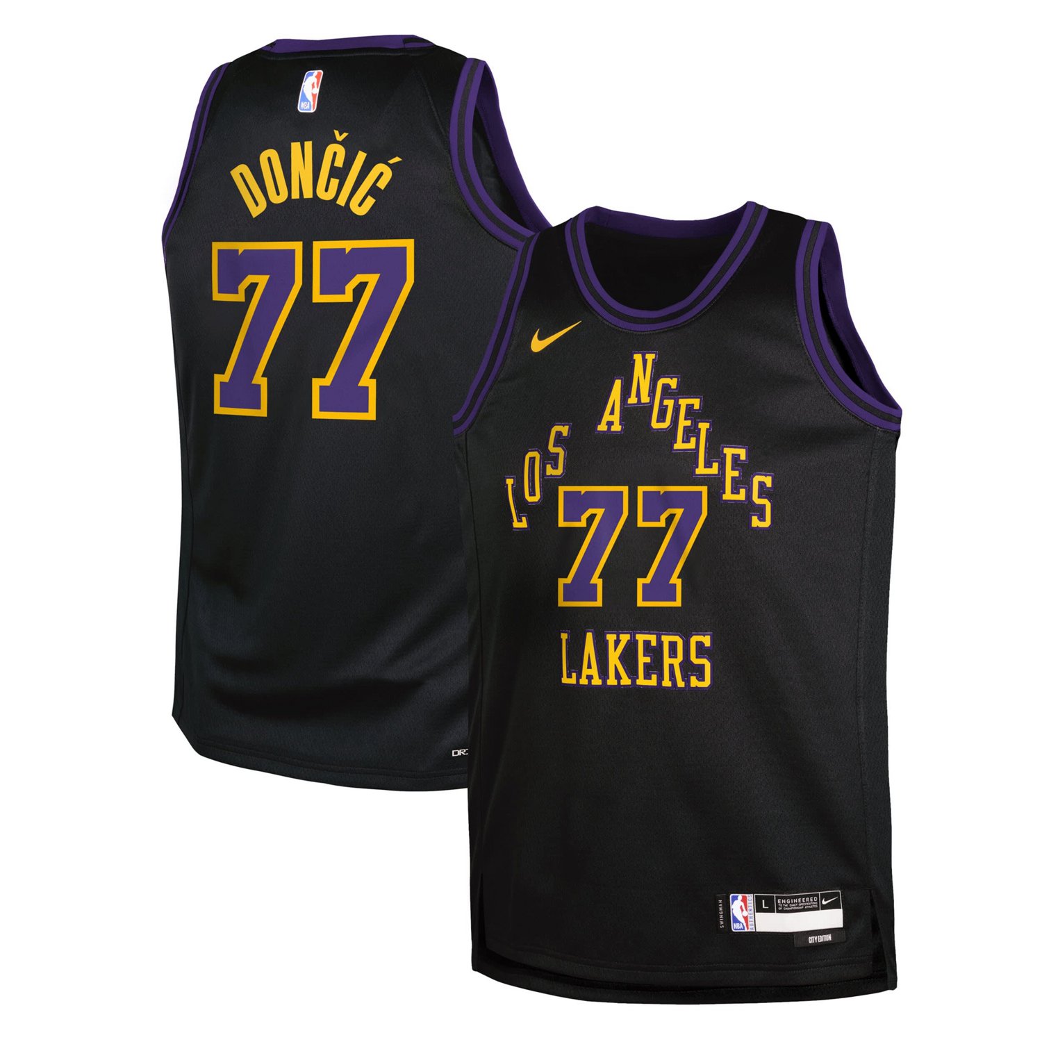Youth Nike Luka Doni Los Angeles Lakers 2025 26 City Edition Swingman Jersey - view number 1
