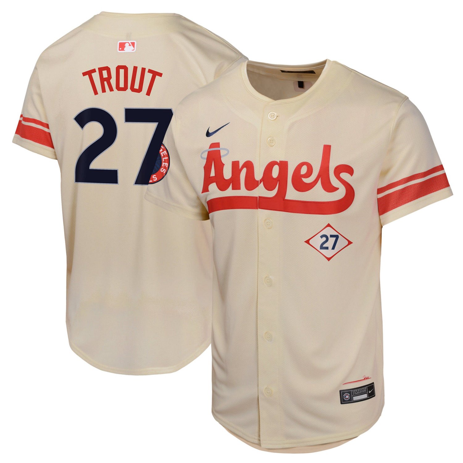 Youth Nike Mike Trout Los Angeles Angels City Connect Limited Player Jersey                                                     