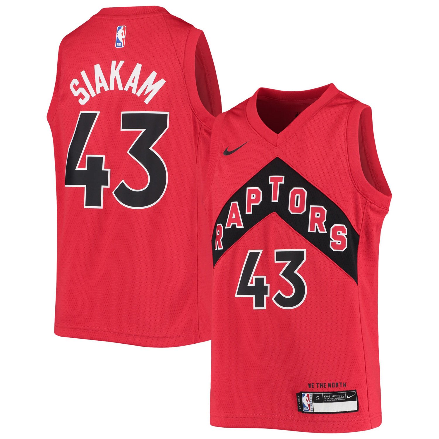 Youth Nike Pascal Siakam Toronto Raptors Swingman Jersey - Icon Edition