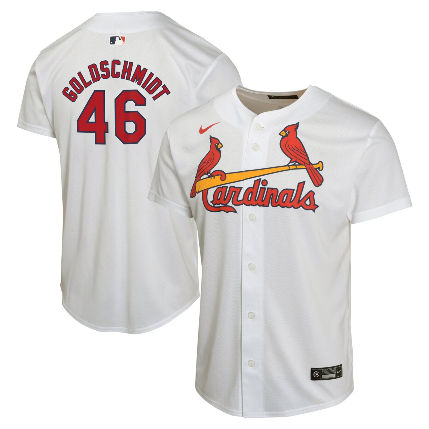 Youth Nike Paul Goldschmidt St Louis Cardinals Home Game Player Jersey                                                           - view number 1
