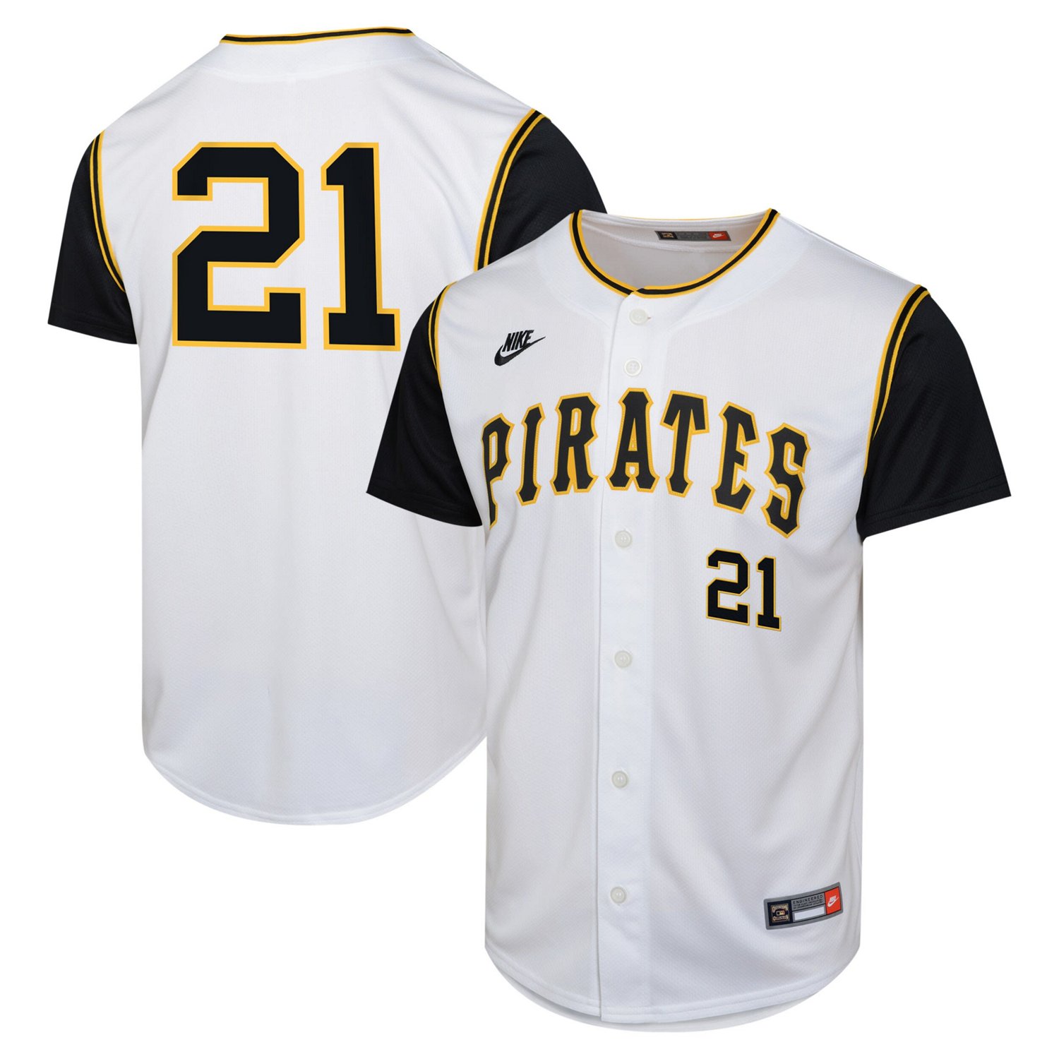 Youth Nike Roberto Clemente Pittsburgh Pirates Cooperstown Collection Limited Player Jersey                                      - view number 1