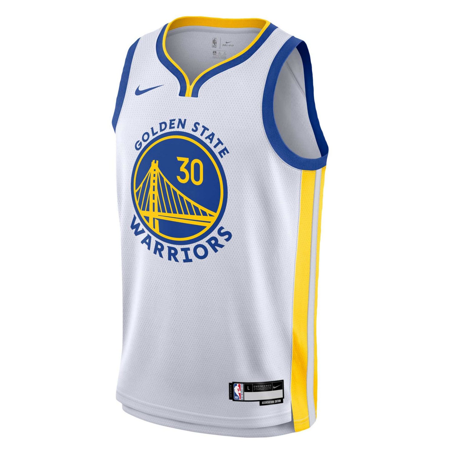 Youth Nike Stephen Curry Golden State Warriors Swingman Jersey - Association Edition                                             - view number 2