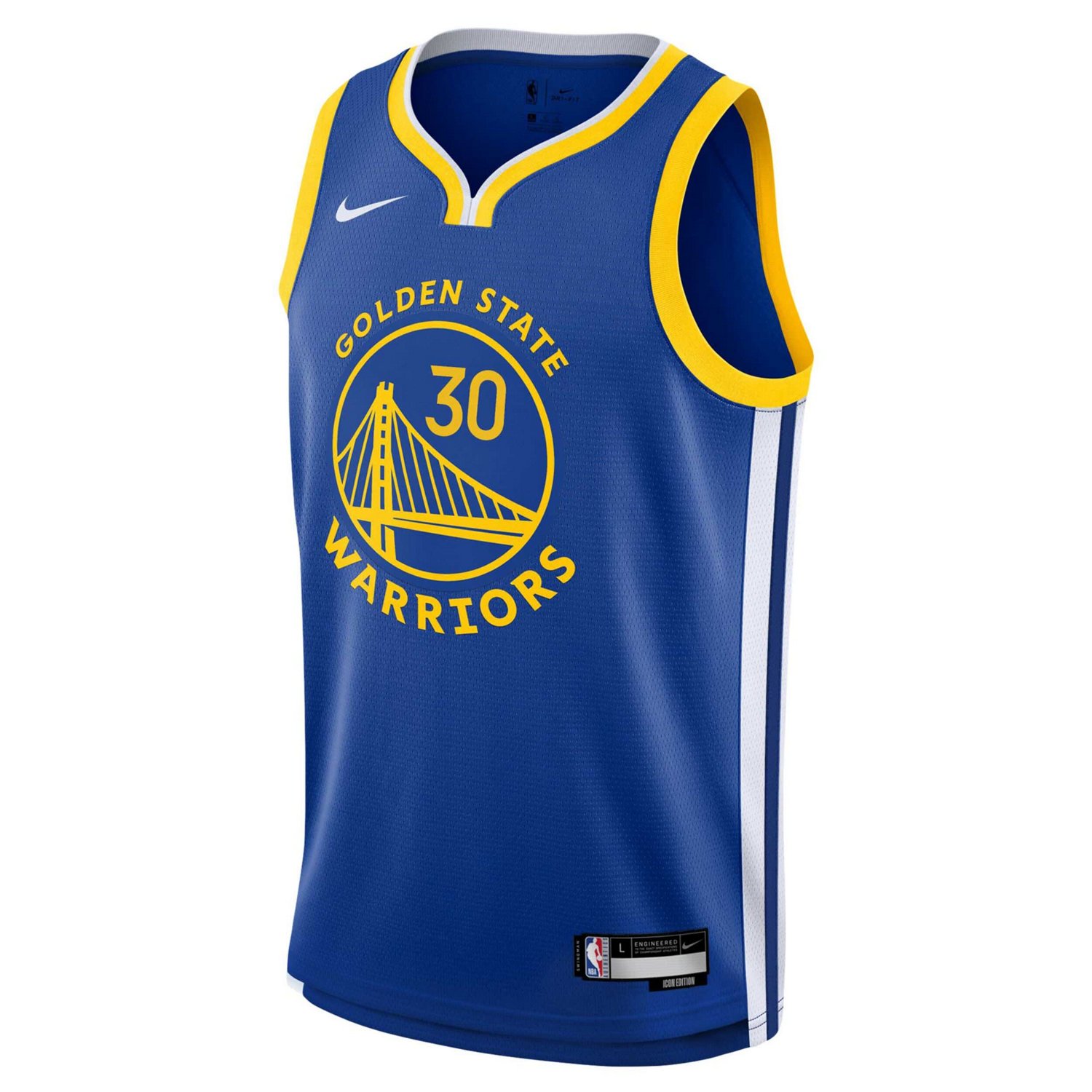Youth Nike Stephen Curry Golden State Warriors Swingman Jersey - Icon Edition                                                    - view number 2