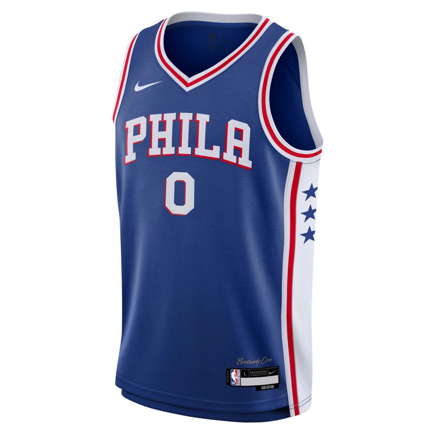 Youth Nike Tyrese Maxey Philadelphia 76ers Swingman Jersey - Icon Edition - view number 2