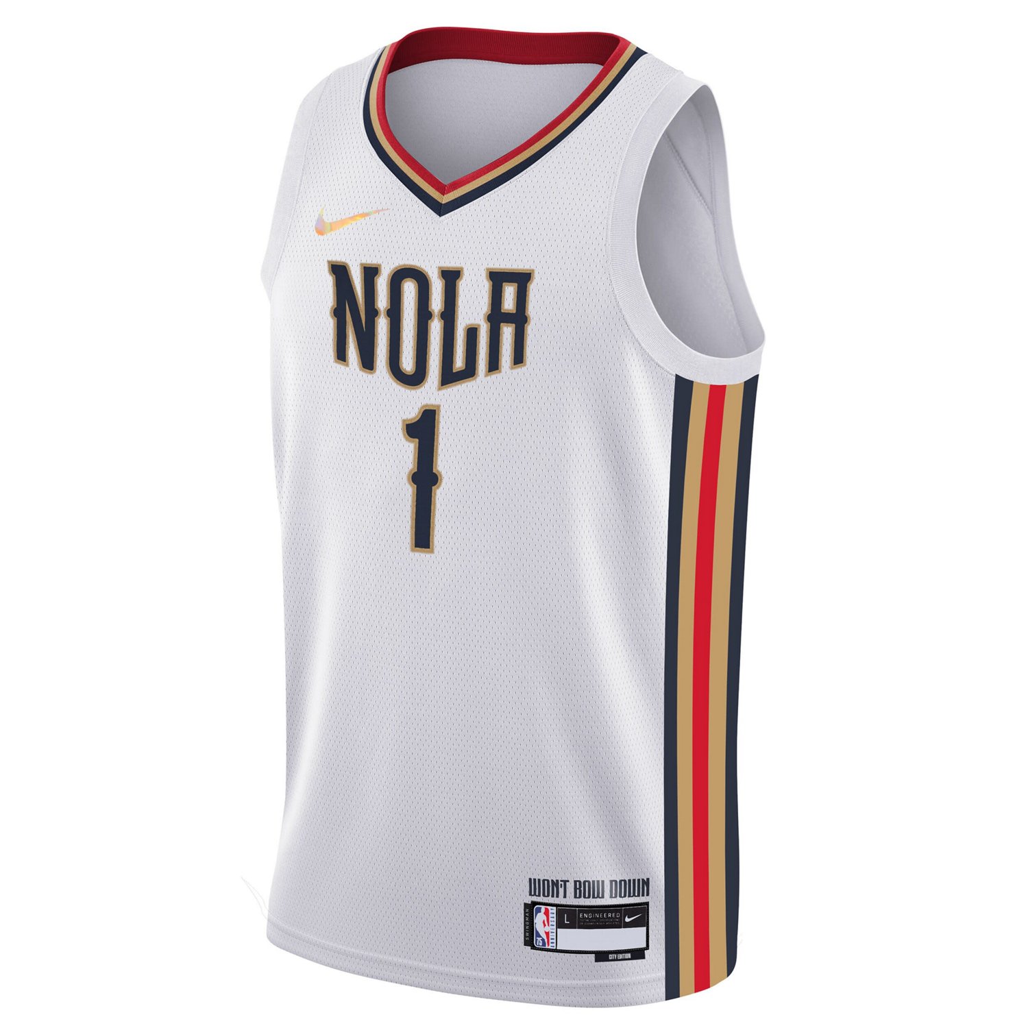 Nike Zion store Williamson Pelicans Jersey White Size Large