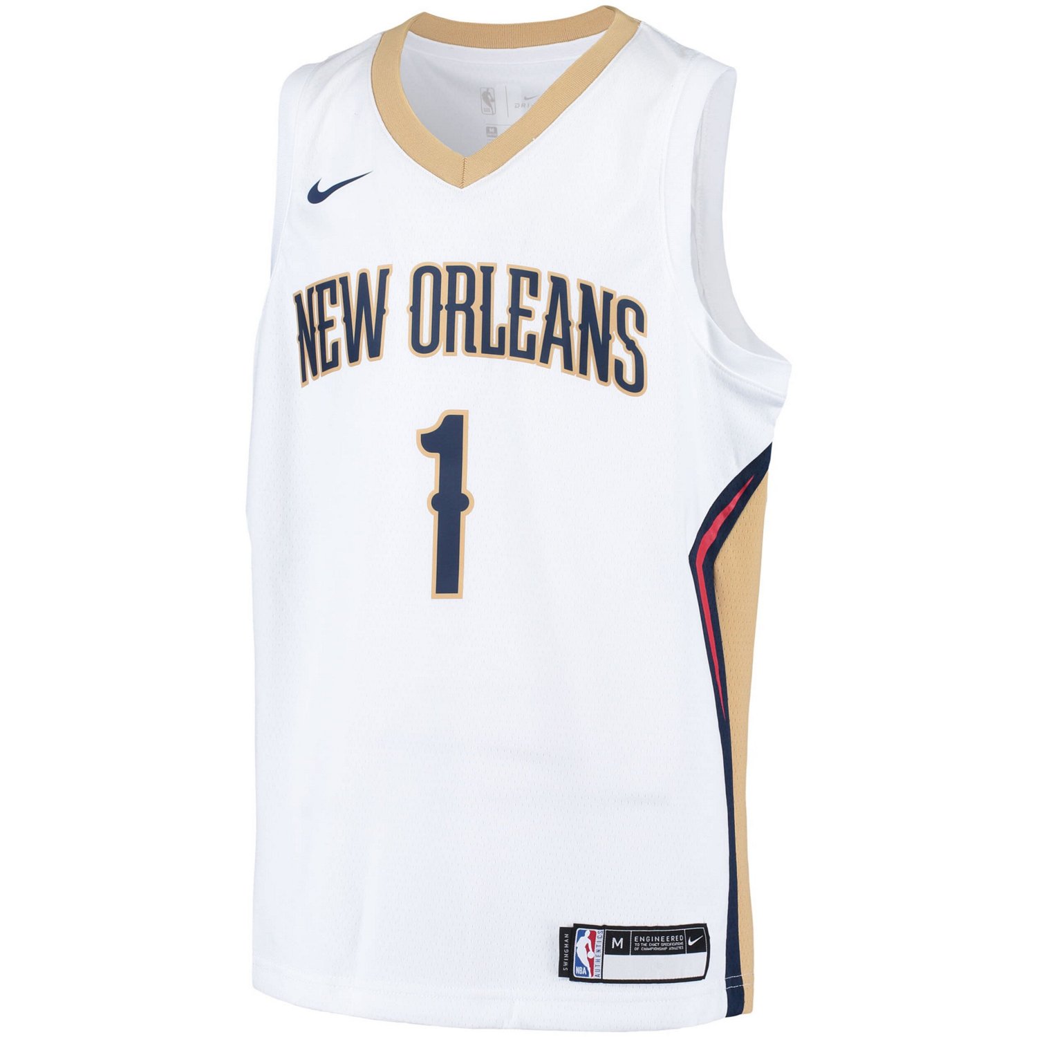 Youth Nike Zion Williamson New Orleans Pelicans Swingman Player Jersey - Association Edition                                     - view number 2