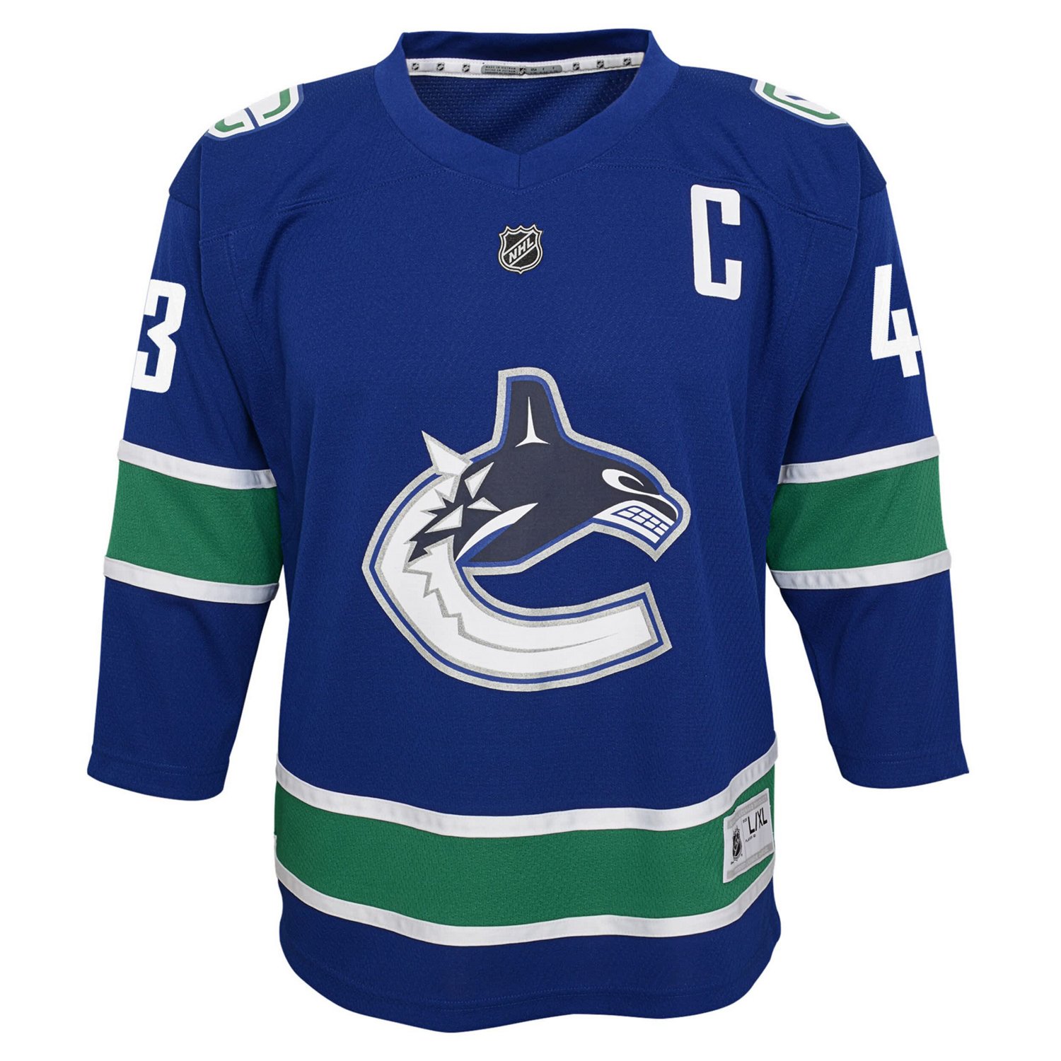 Youth Quinn Hughes Vancouver Canucks Alternate Replica Player Jersey - view number 2