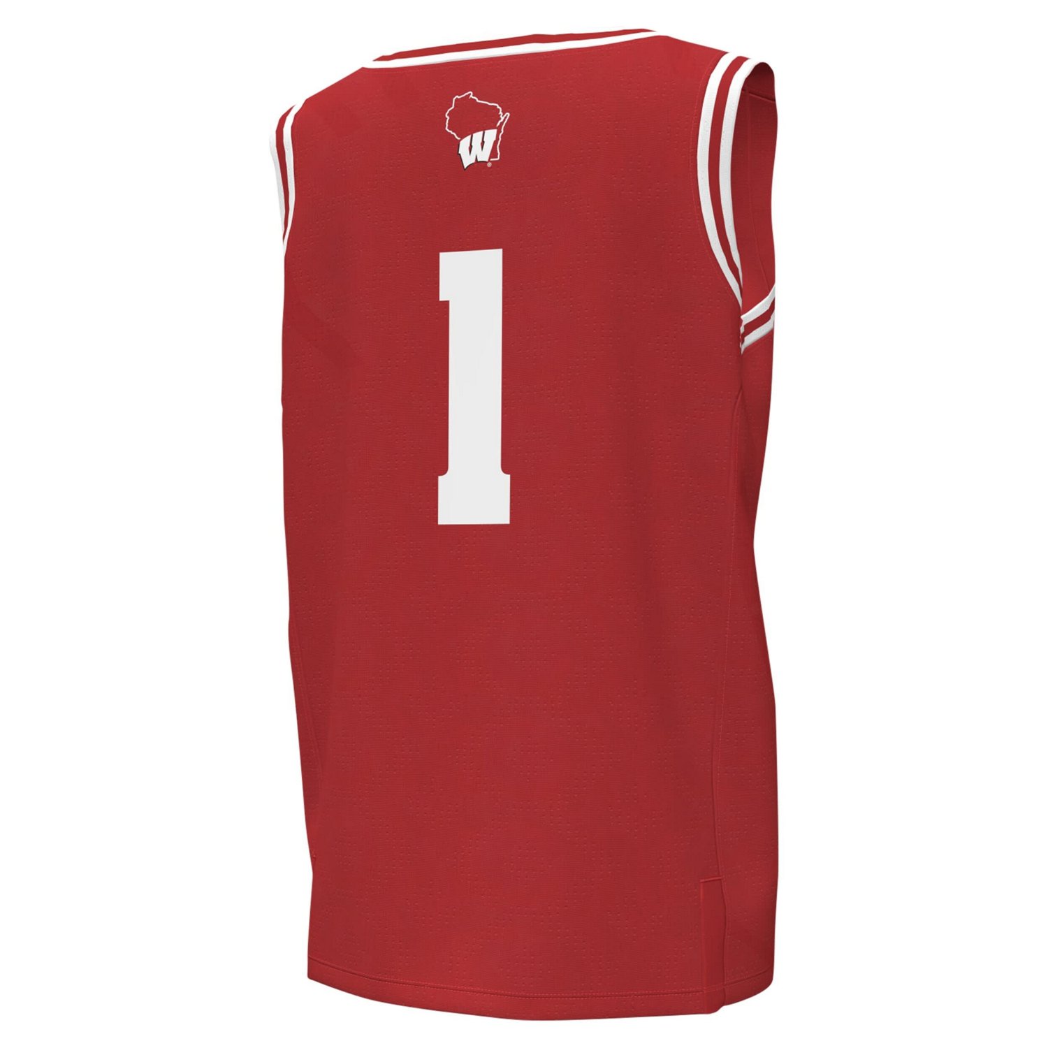 Youth Under Armour 1 Wisconsin Badgers Replica Basketball Jersey                                                                 - view number 3