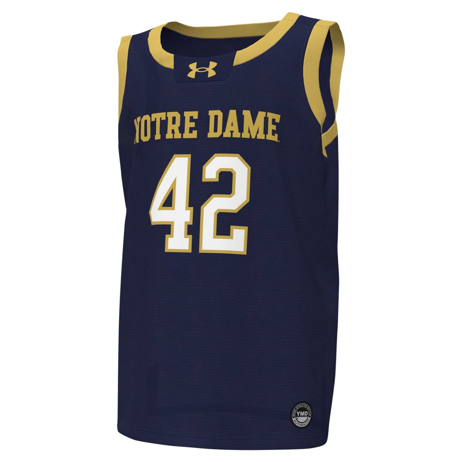 Youth Under Armour 42 Notre Dame Fighting Irish Replica Basketball Jersey                                                        - view number 2
