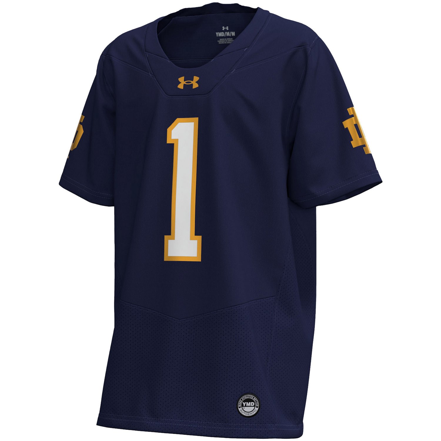Youth Under Armour Notre Dame Fighting Irish Replica Football Jersey - view number 2