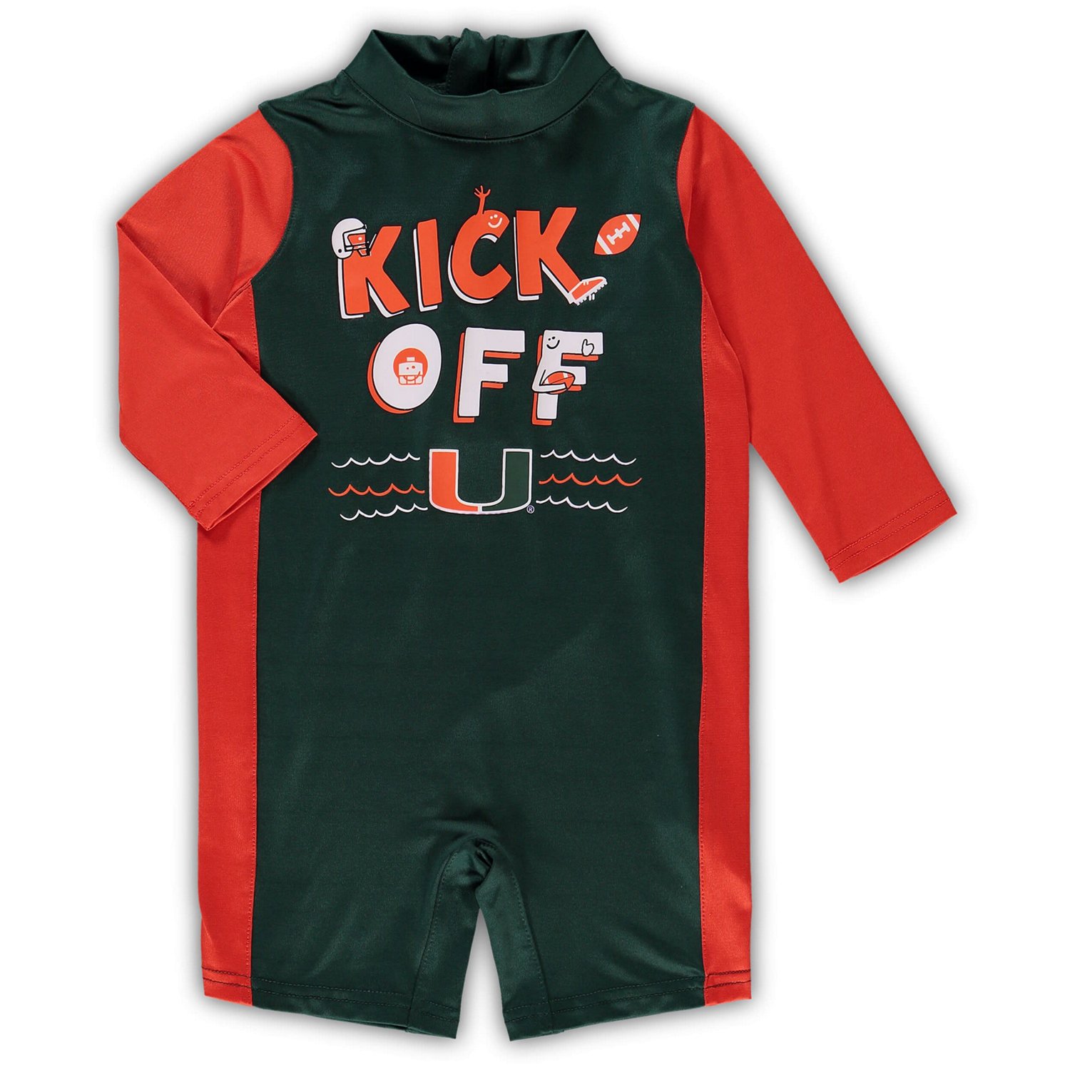 Outerstuff Toddlers Miami Hurricanes Wave Runner Wetsuit