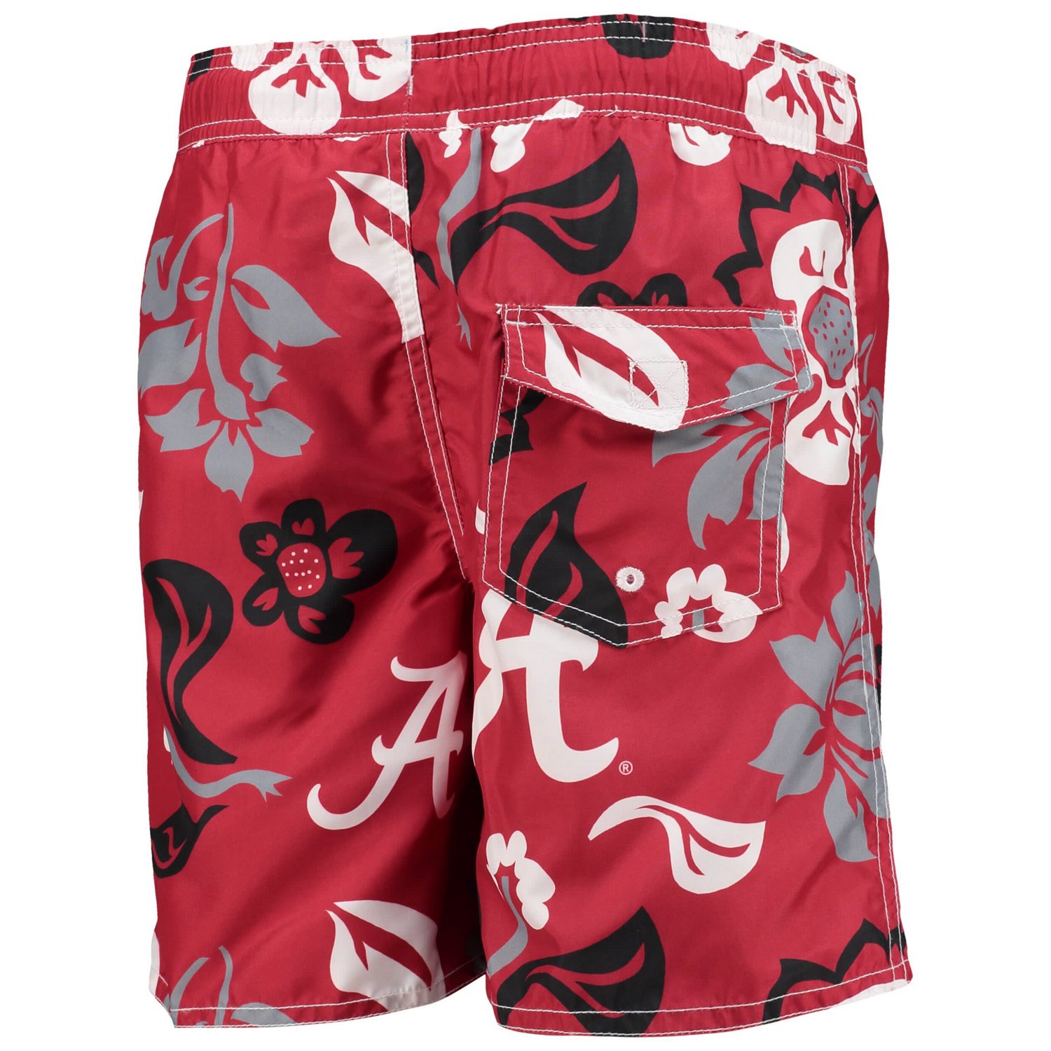 Wes & Willy Youth Alabama Tide Floral Volley Swim Trunks