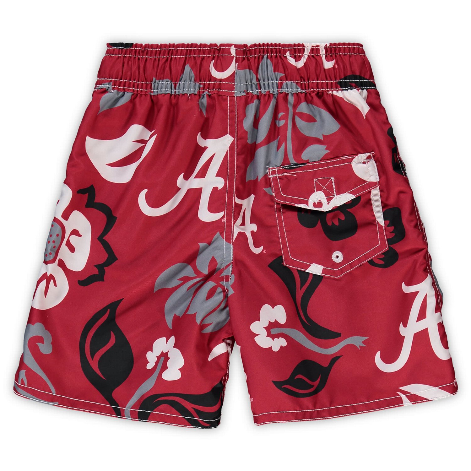 Wes and Willy Preschool Alabama Tide Floral Swim Shorts - view number 3