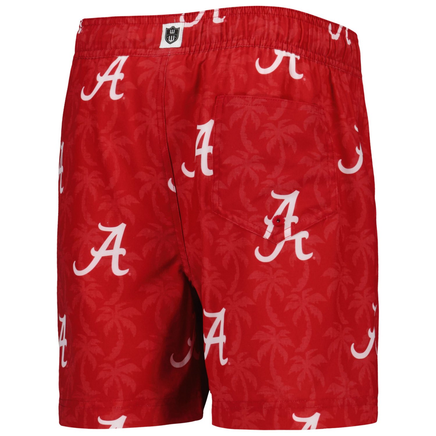 Wes and Willy Youth Alabama Tide Palm Tree Swim Shorts - view number 3