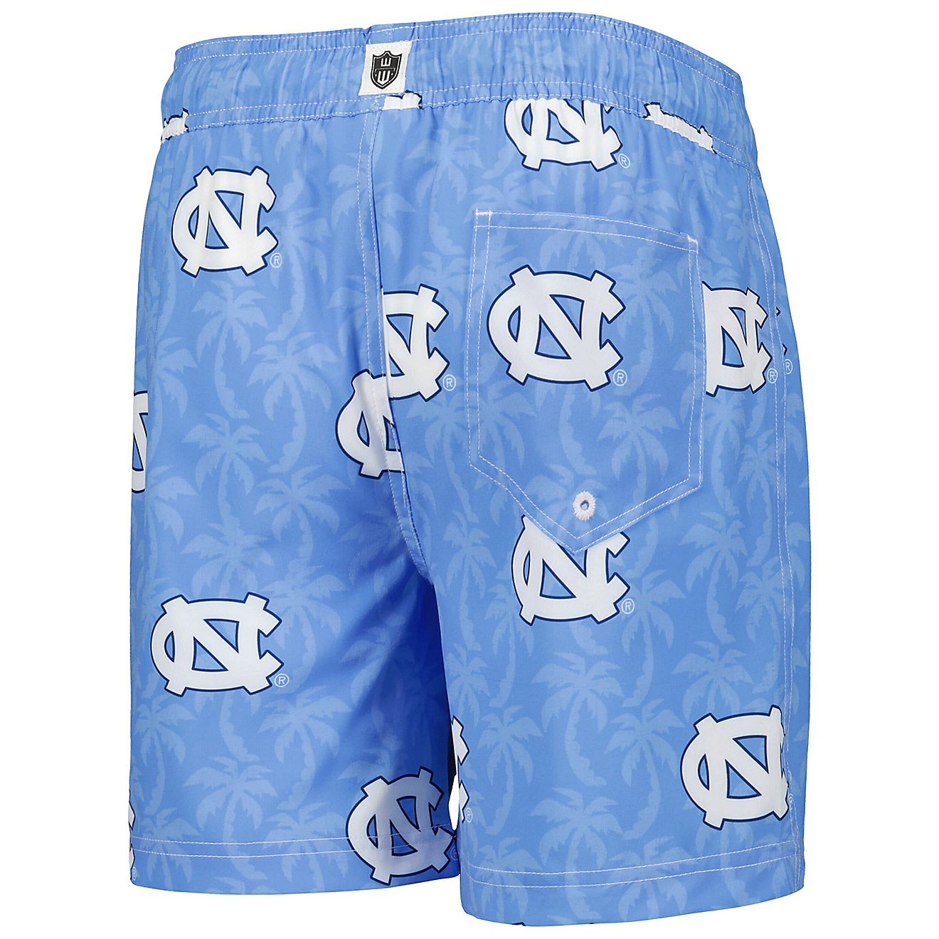 Youth Wes  Willy Light North Carolina Tar Heels Palm Tree Swim Shorts                                                            - view number 3