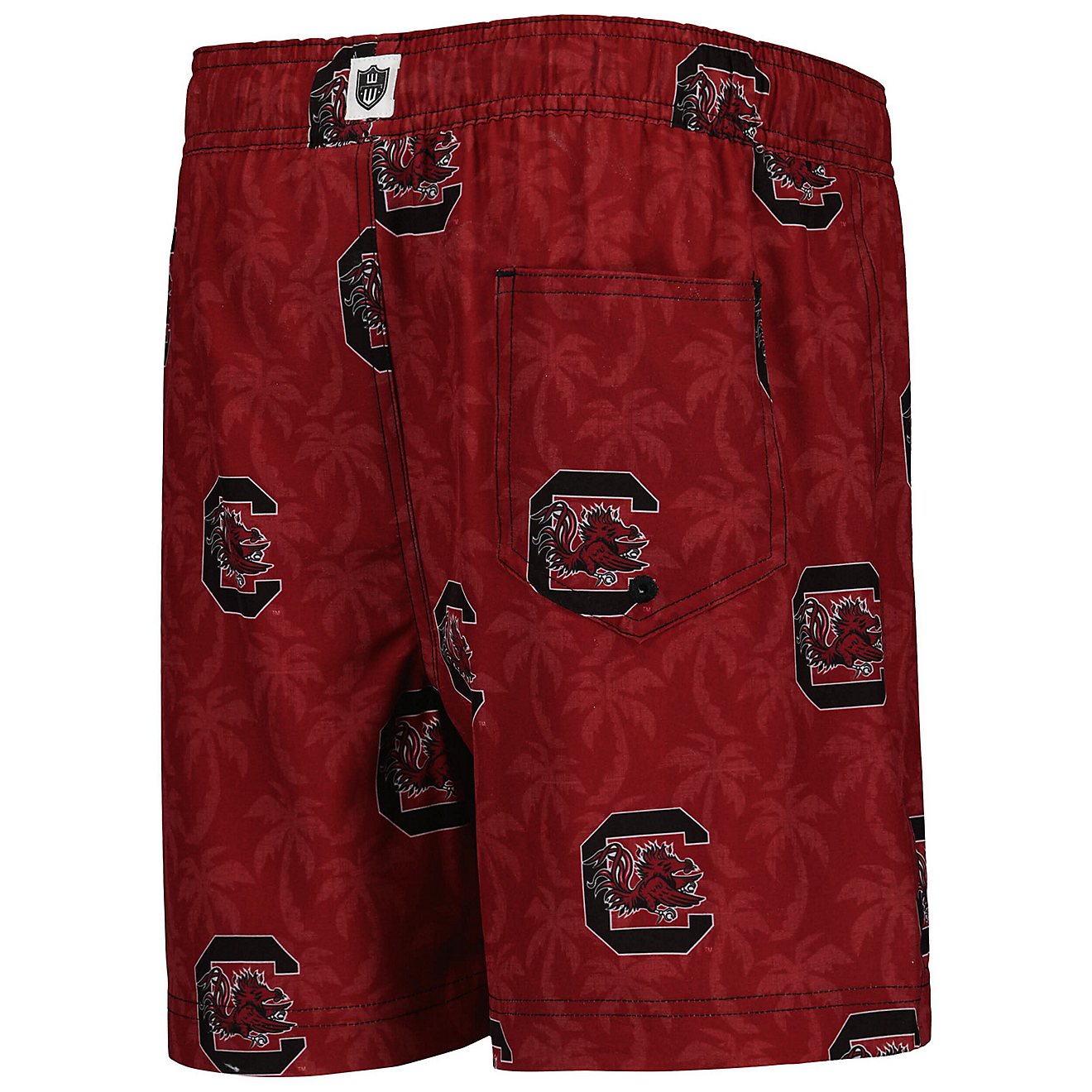 Youth Wes  Willy South Carolina Gamecocks Palm Tree Swim Shorts                                                                  - view number 3