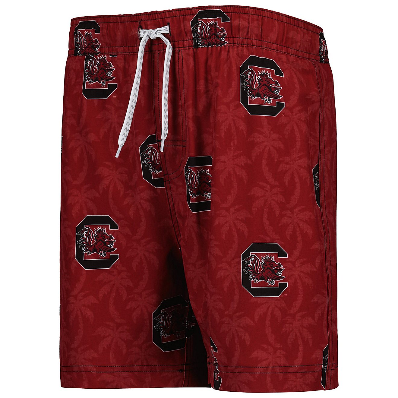 Youth Wes  Willy South Carolina Gamecocks Palm Tree Swim Shorts                                                                  - view number 2