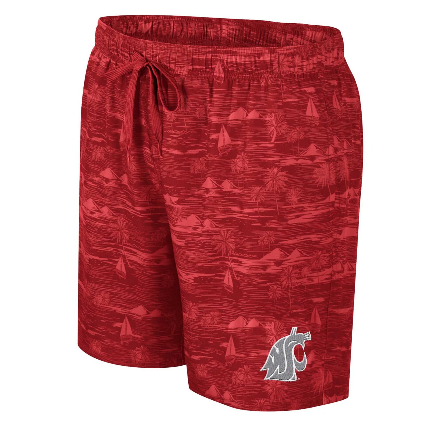 Colosseum Washington State Cougars Ozark Swim Shorts - view number 2