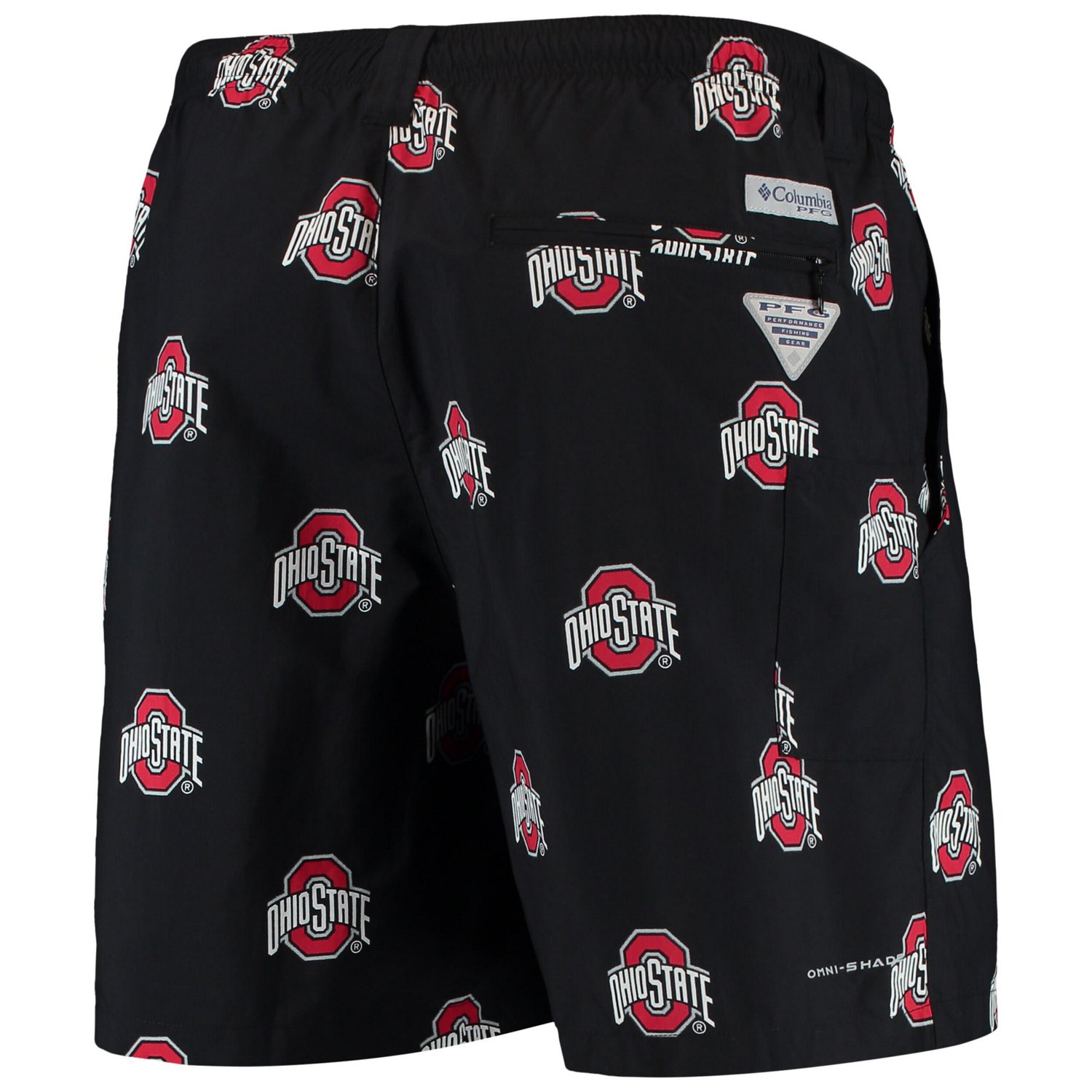 Columbia Ohio State Buckeyes PFG Backcast II Omni-Shade Hybrid Shorts                                                            - view number 3