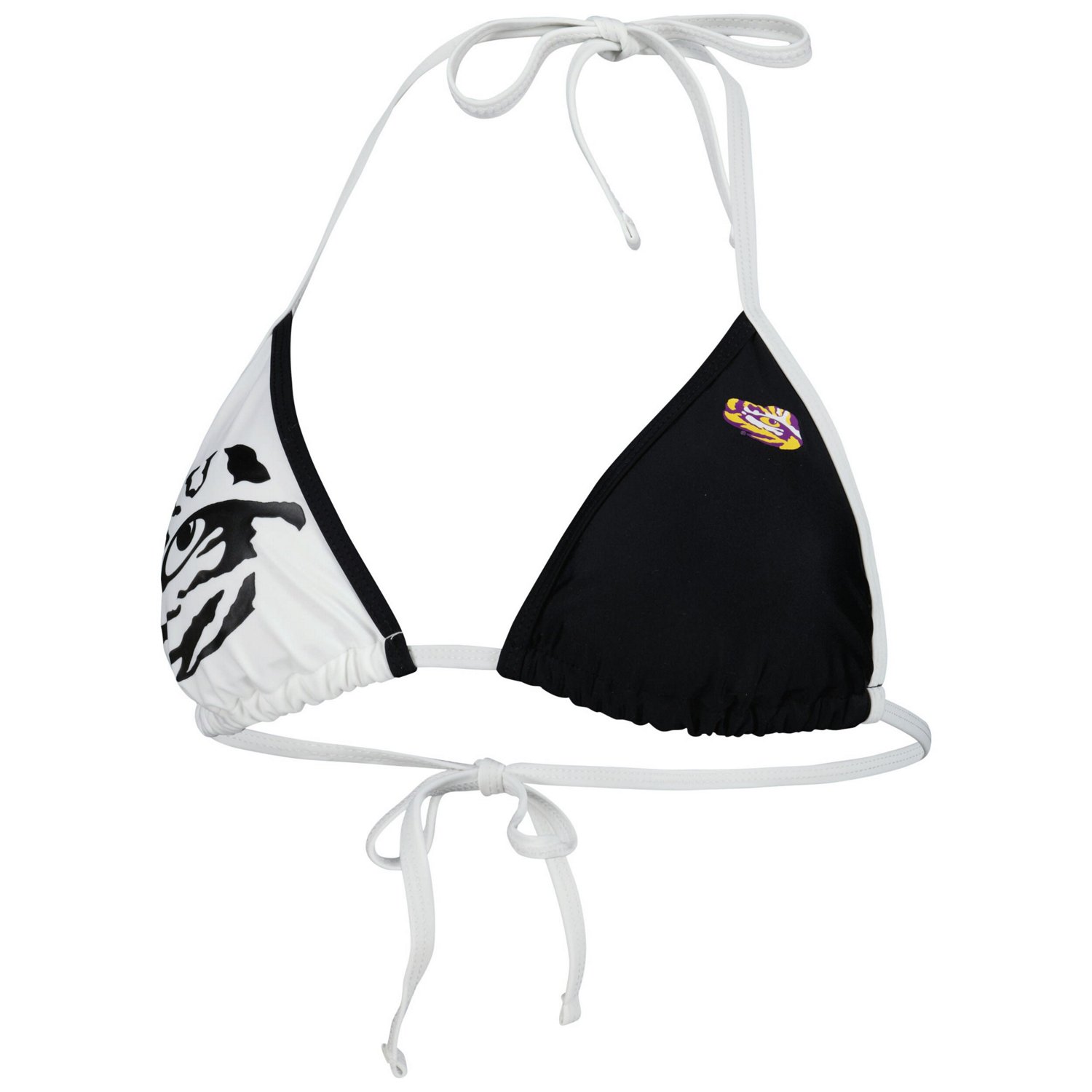 G-III 4Her by Carl Banks /White LSU Tigers Play Action Bikini Top - view number 2