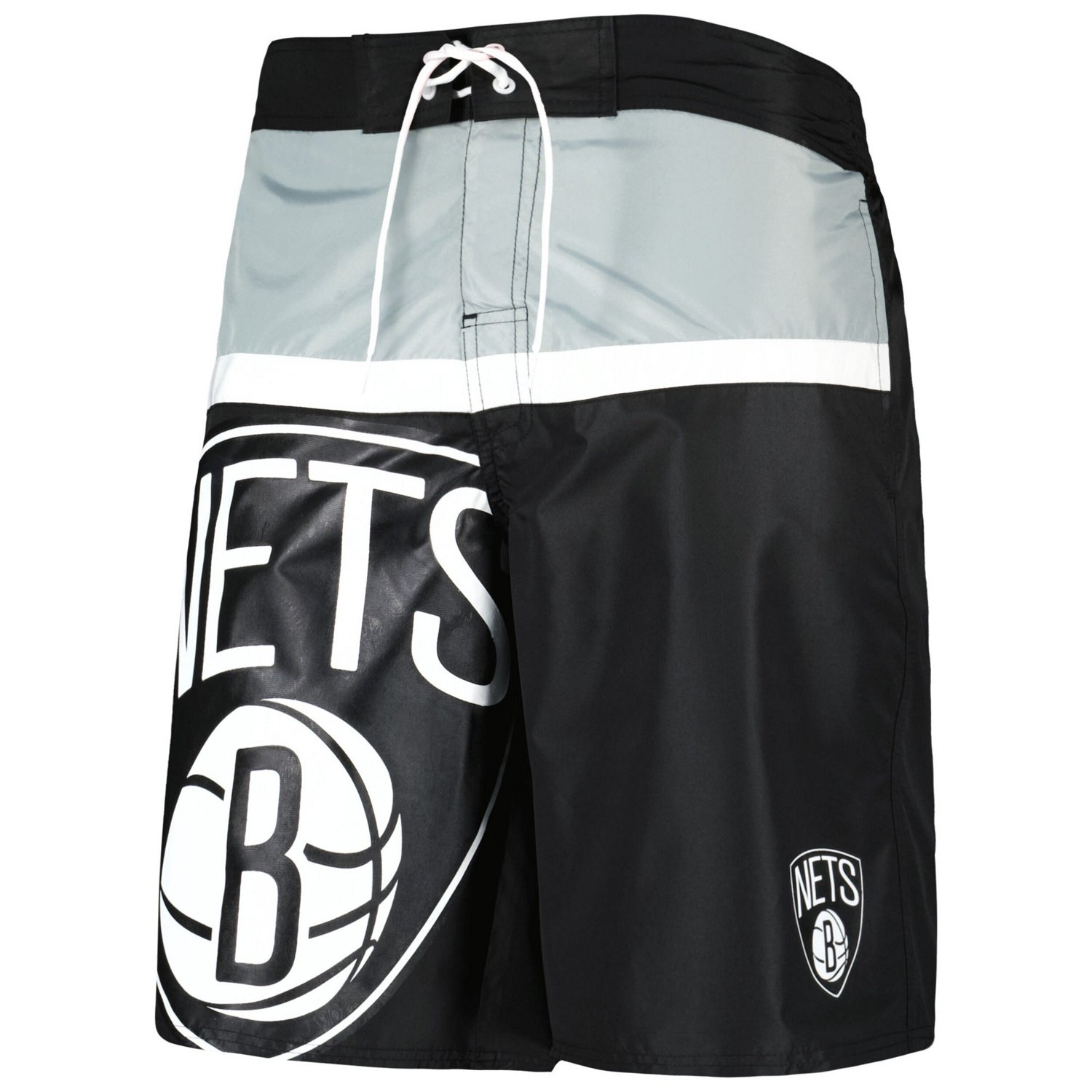 G-III Sports by Carl Banks Brooklyn Nets Sea Wind Swim Trunks - view number 2