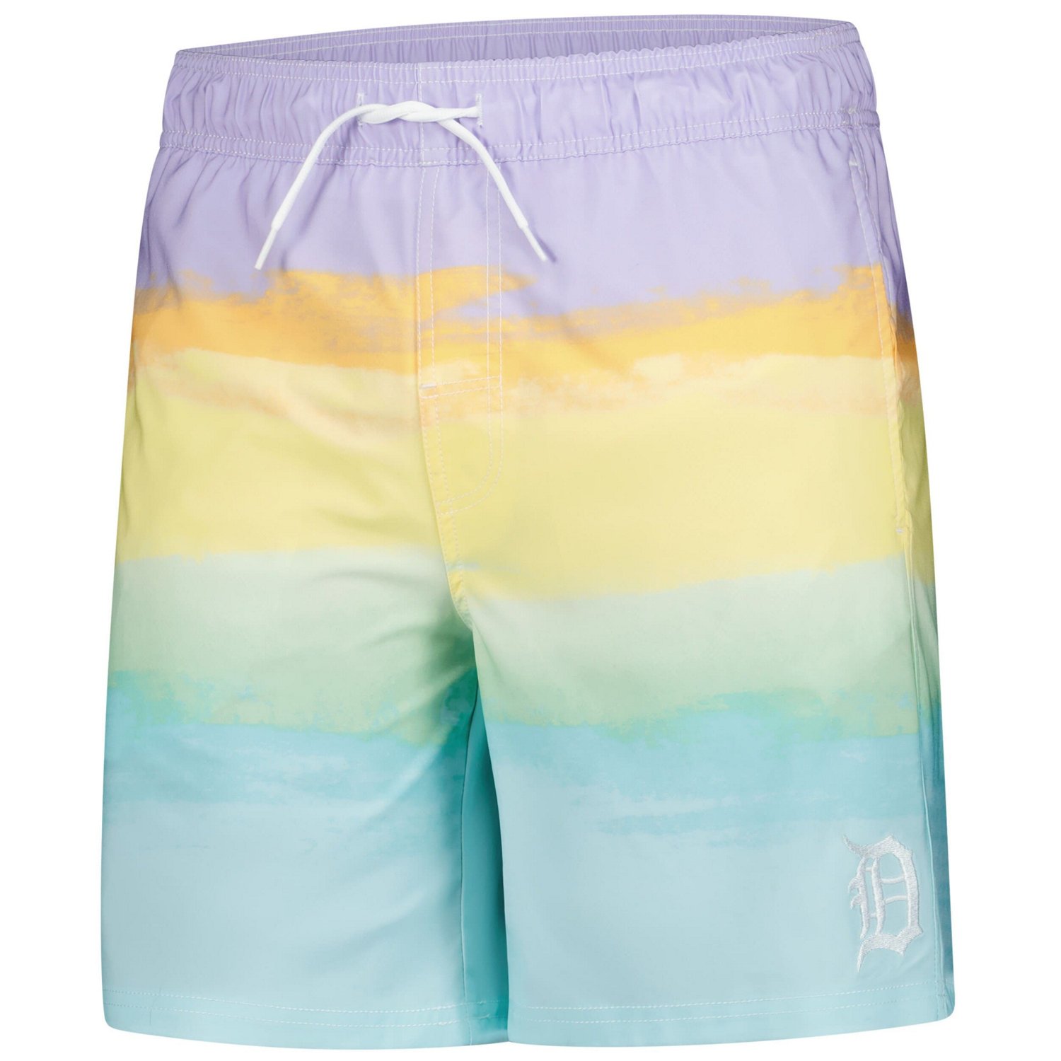 G-III Sports by Carl Banks Light Detroit Tigers Swim Trunks - view number 2