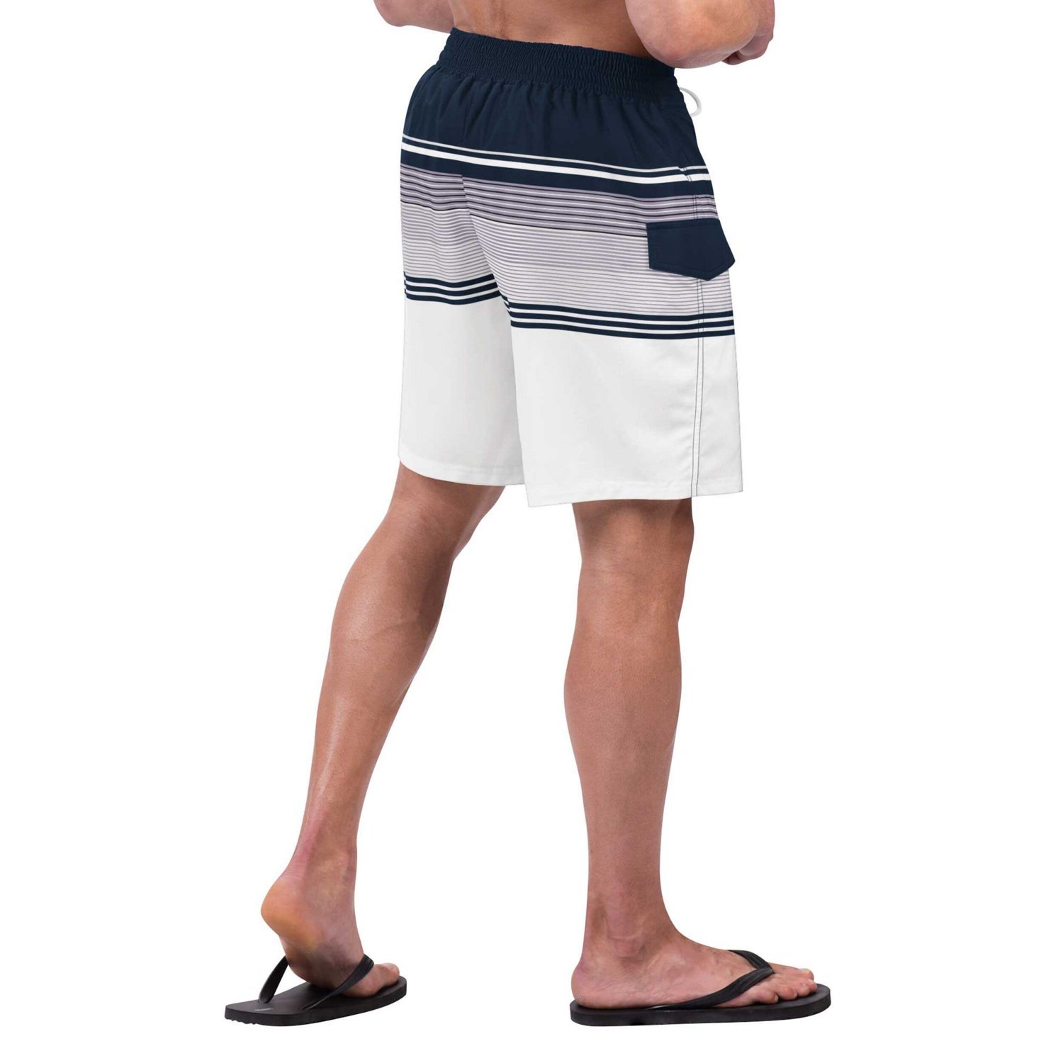 G-III Sports by Carl Banks White Seattle Mariners Jump Shot Volley Board Shorts - view number 2