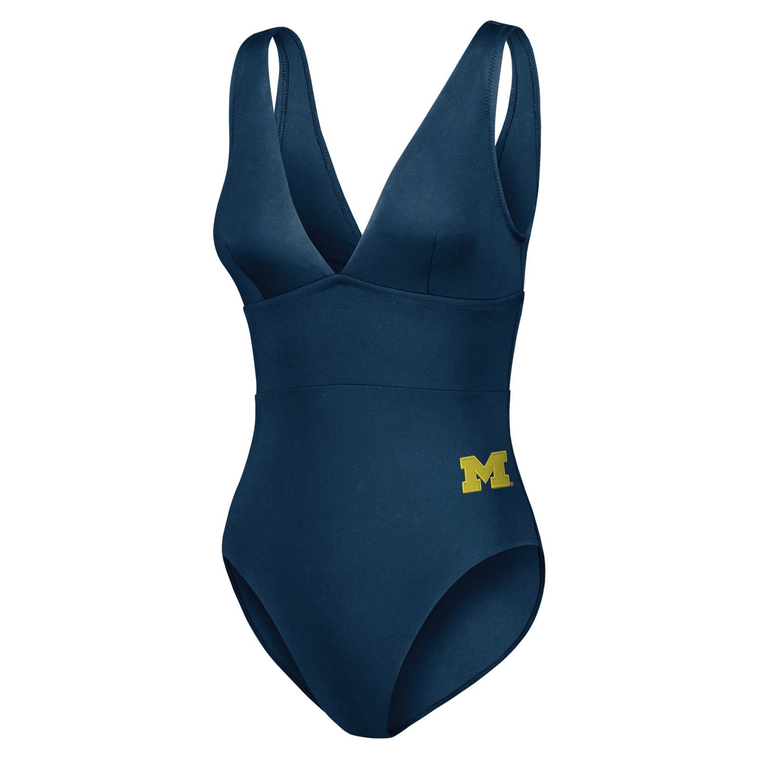 Tommy Bahama Michigan Wolverines Palm Modern V-Neck One-Piece Swimsuit - view number 2