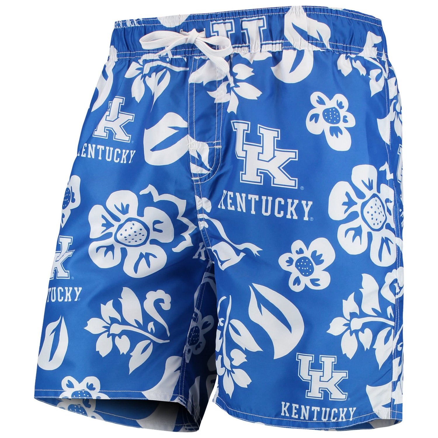 Wes  Willy Kentucky Wildcats Floral Volley Swim Trunks                                                                           - view number 1