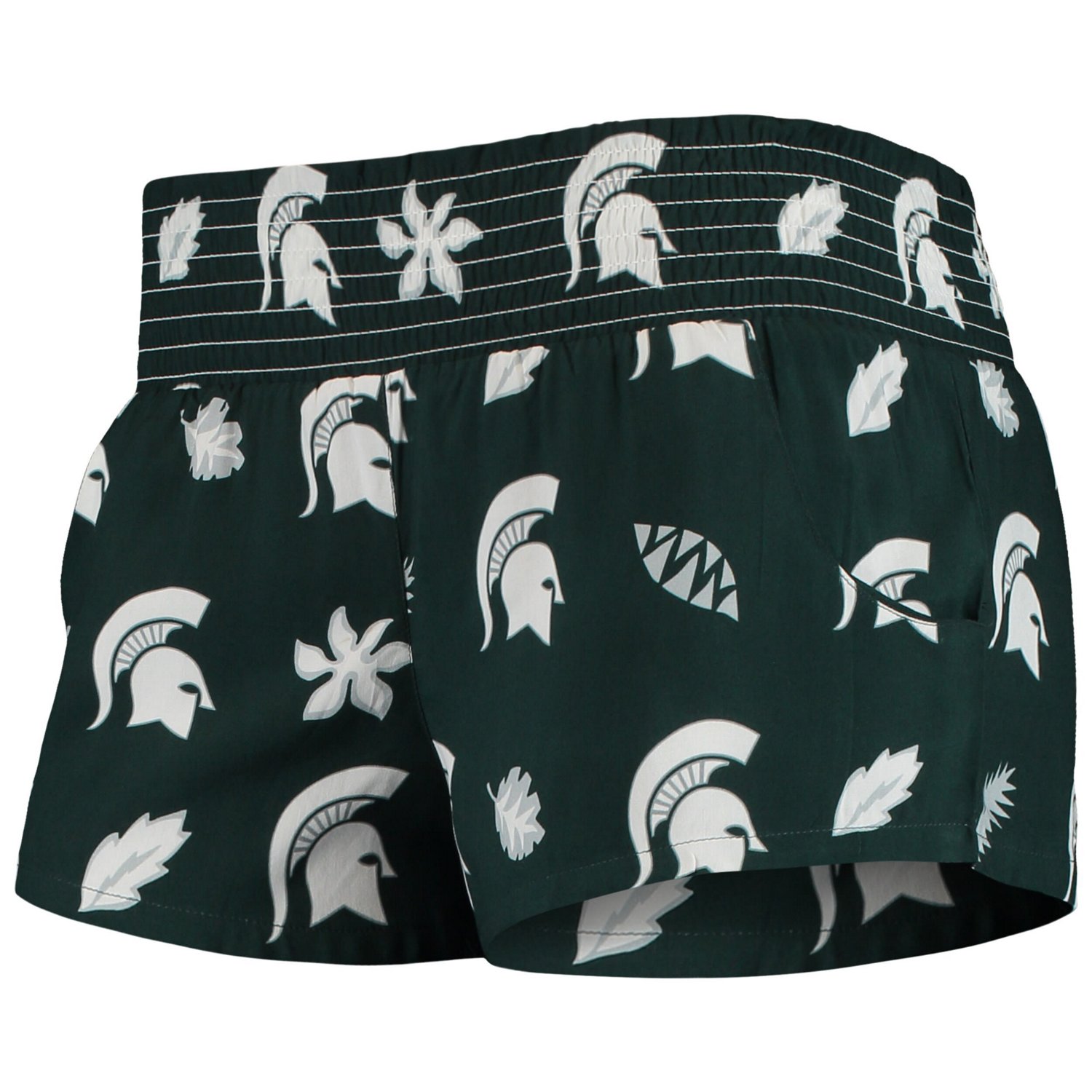 Wes  Willy Michigan State Spartans Beach Shorts - view number 2