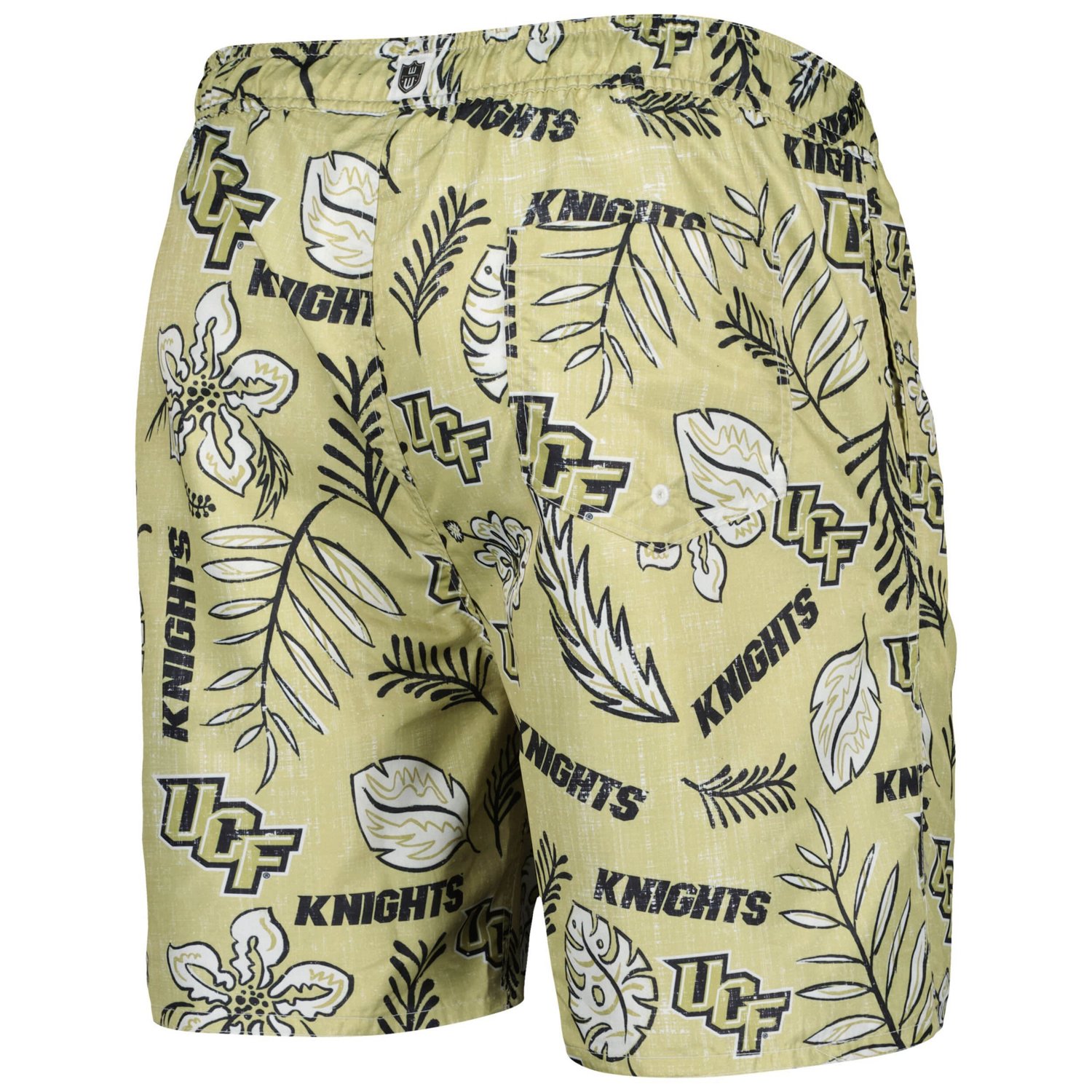Wes  Willy UCF Knights Vintage Floral Swim Trunks - view number 3