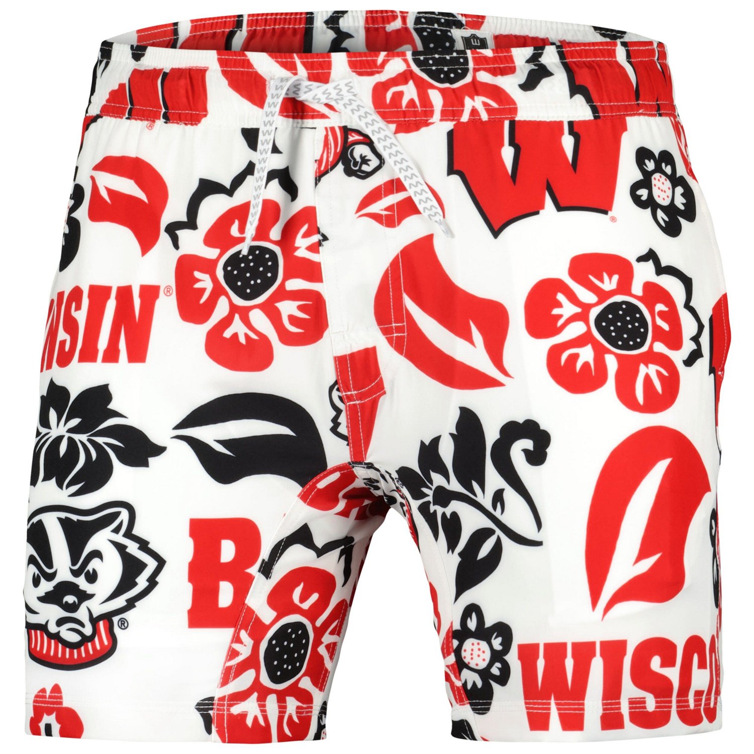 Wes  Willy Wisconsin Badgers Vault Tech Swimming Trunks - view number 2