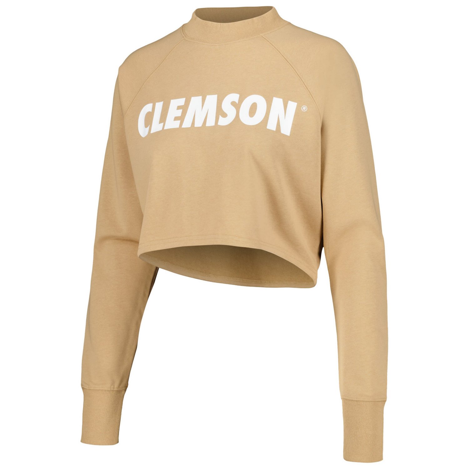Clemson Tigers Raglan Cropped Sweatshirt  Sweatpants Set                                                                         - view number 2
