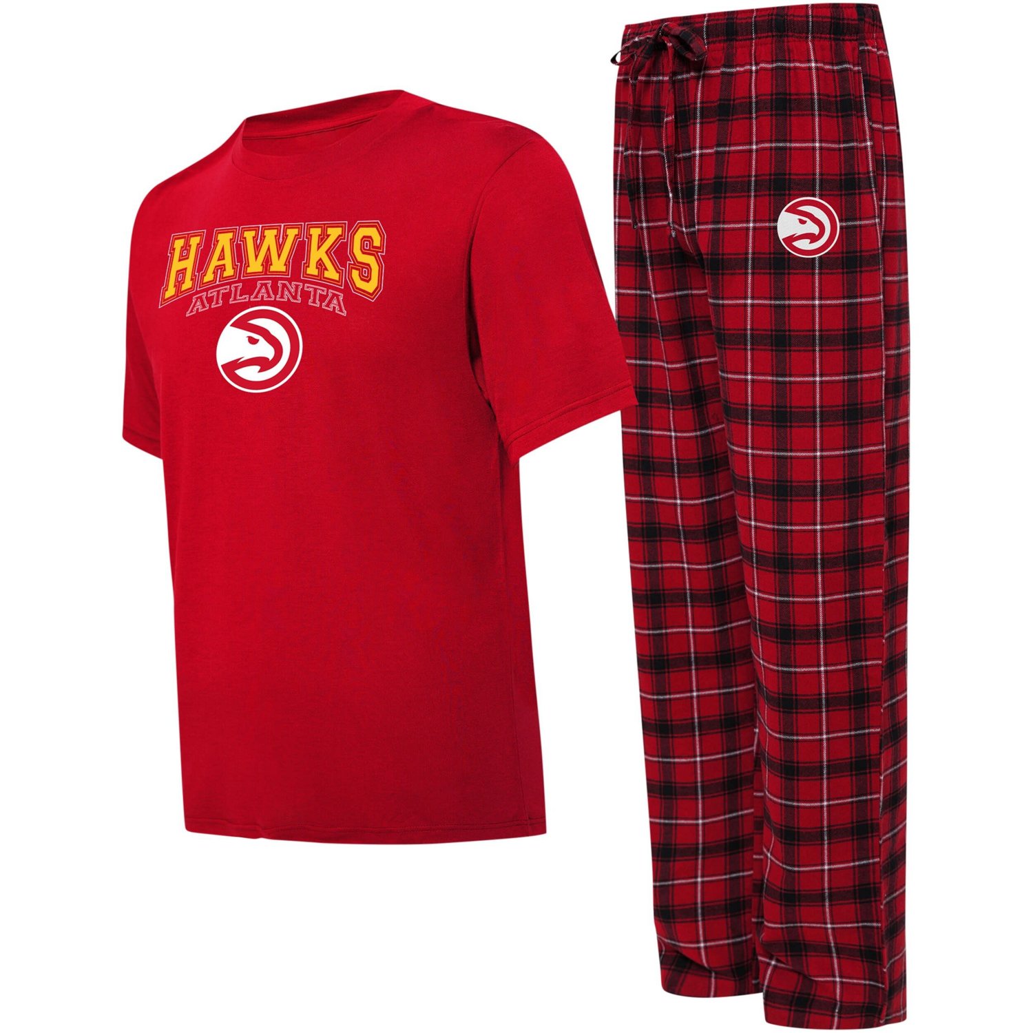 College Concepts /Black Atlanta Hawks Arctic T-Shirt  Pajama Pants Sleep Set                                                     - view number 1