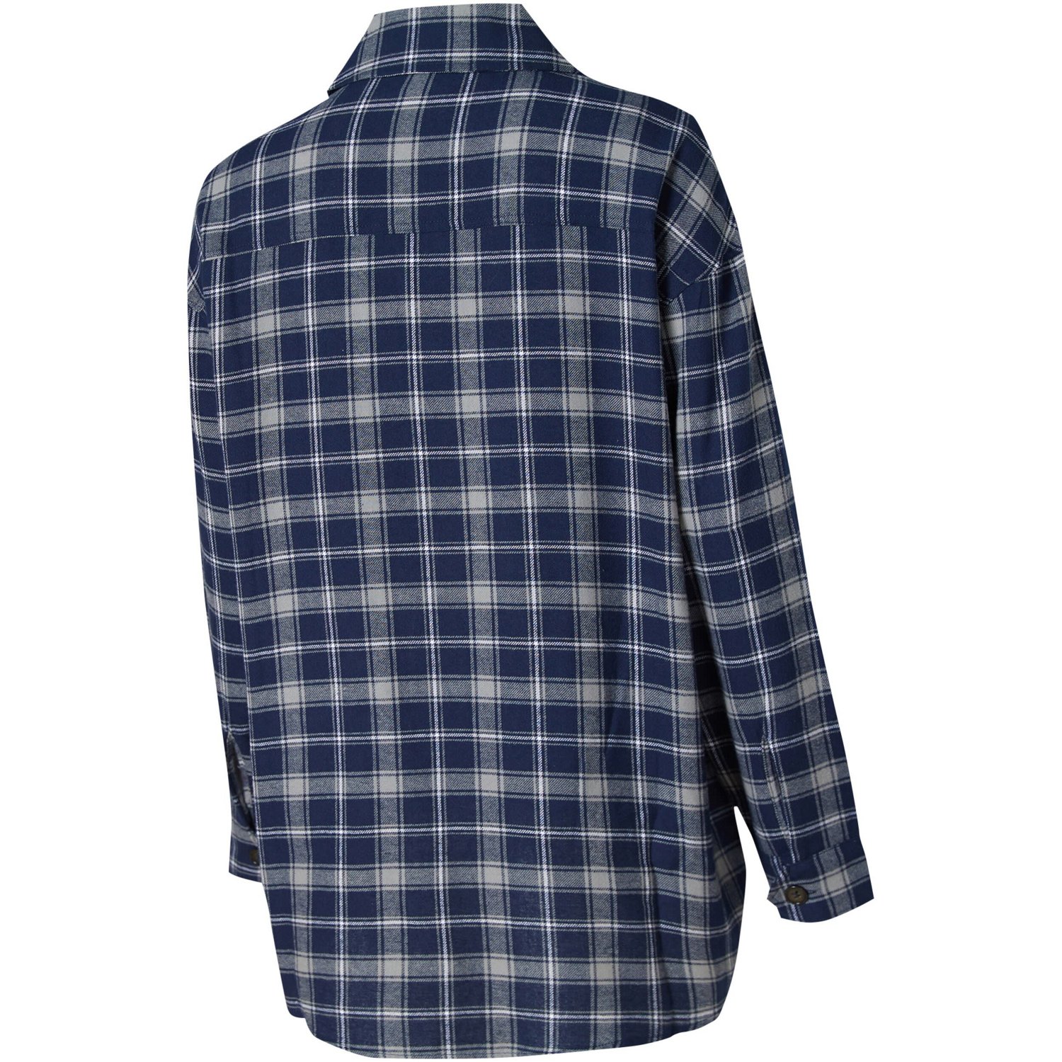 College Concepts /Gray Memphis Grizzlies Boyfriend Button-Up Nightshirt                                                          - view number 3