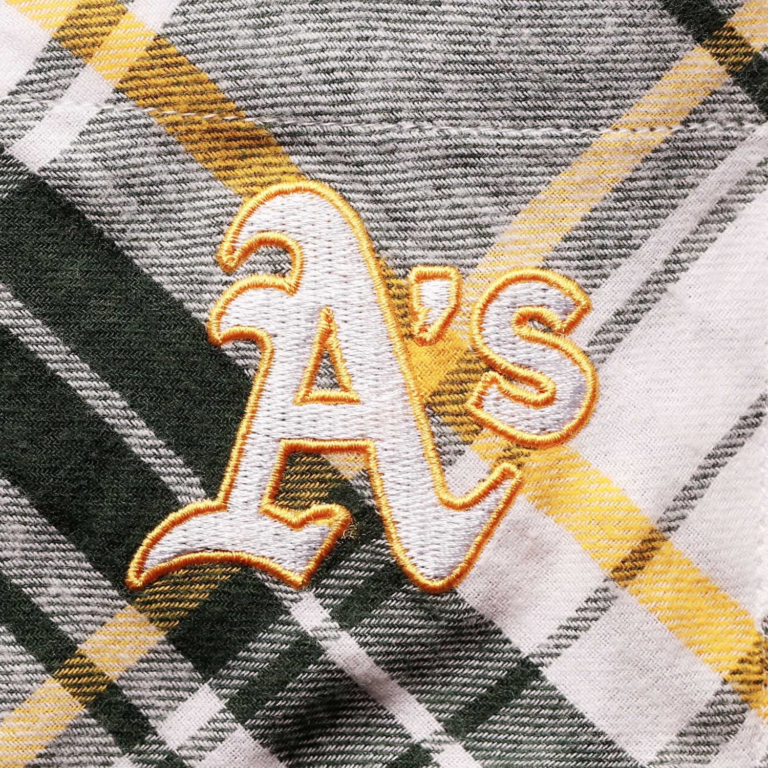 Concepts Sport /Gold Oakland Athletics Accolade Flannel Nightshirt                                                               - view number 4