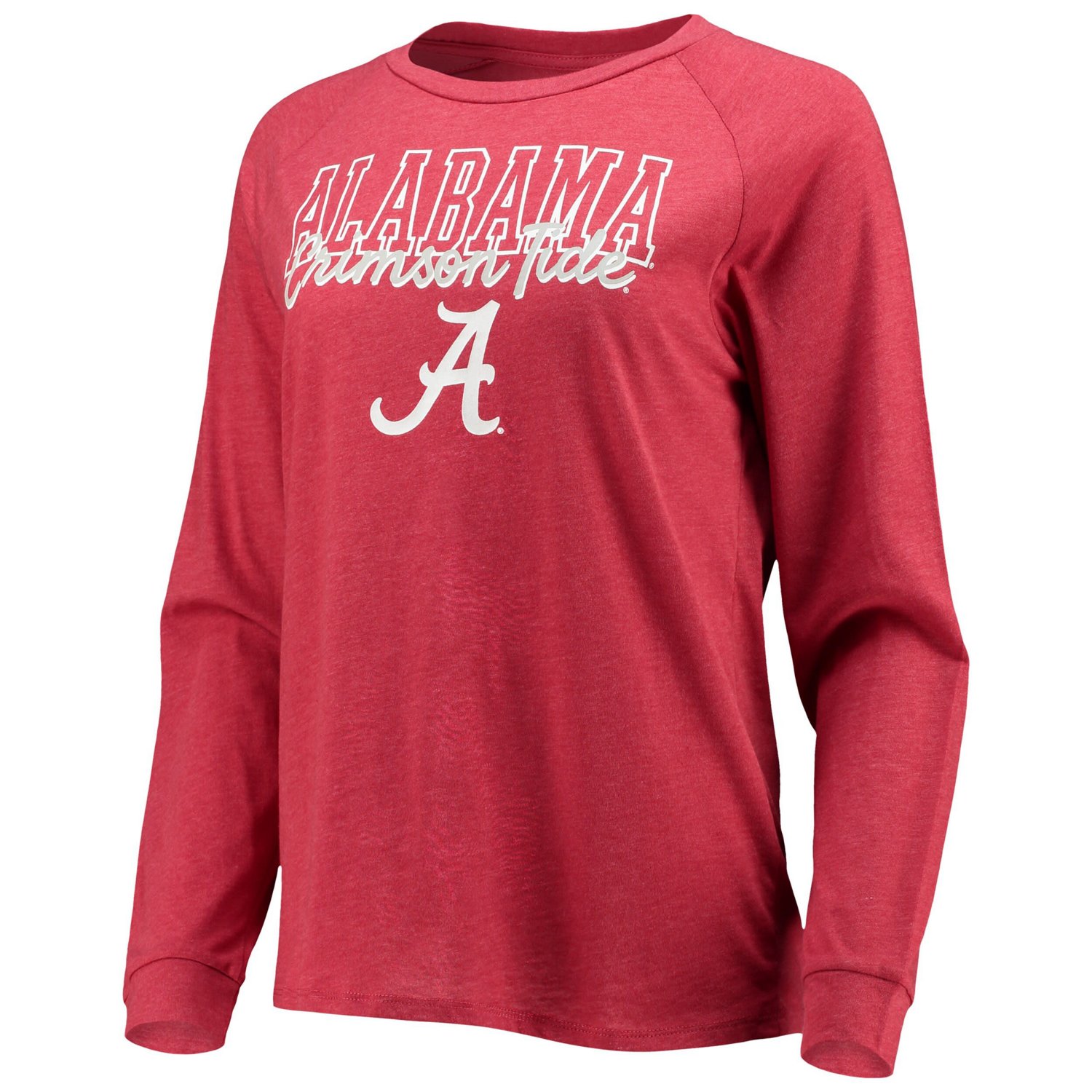 Concepts Sport /Gray Alabama Tide Raglan Long Sleeve T-Shirt  Shorts Sleep Set                                                   - view number 2