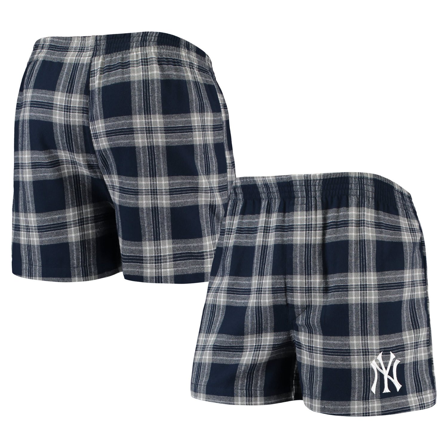 Concepts Sport /Gray New York Yankees Takeaway Flannel Boxers                                                                    - view number 1 selected