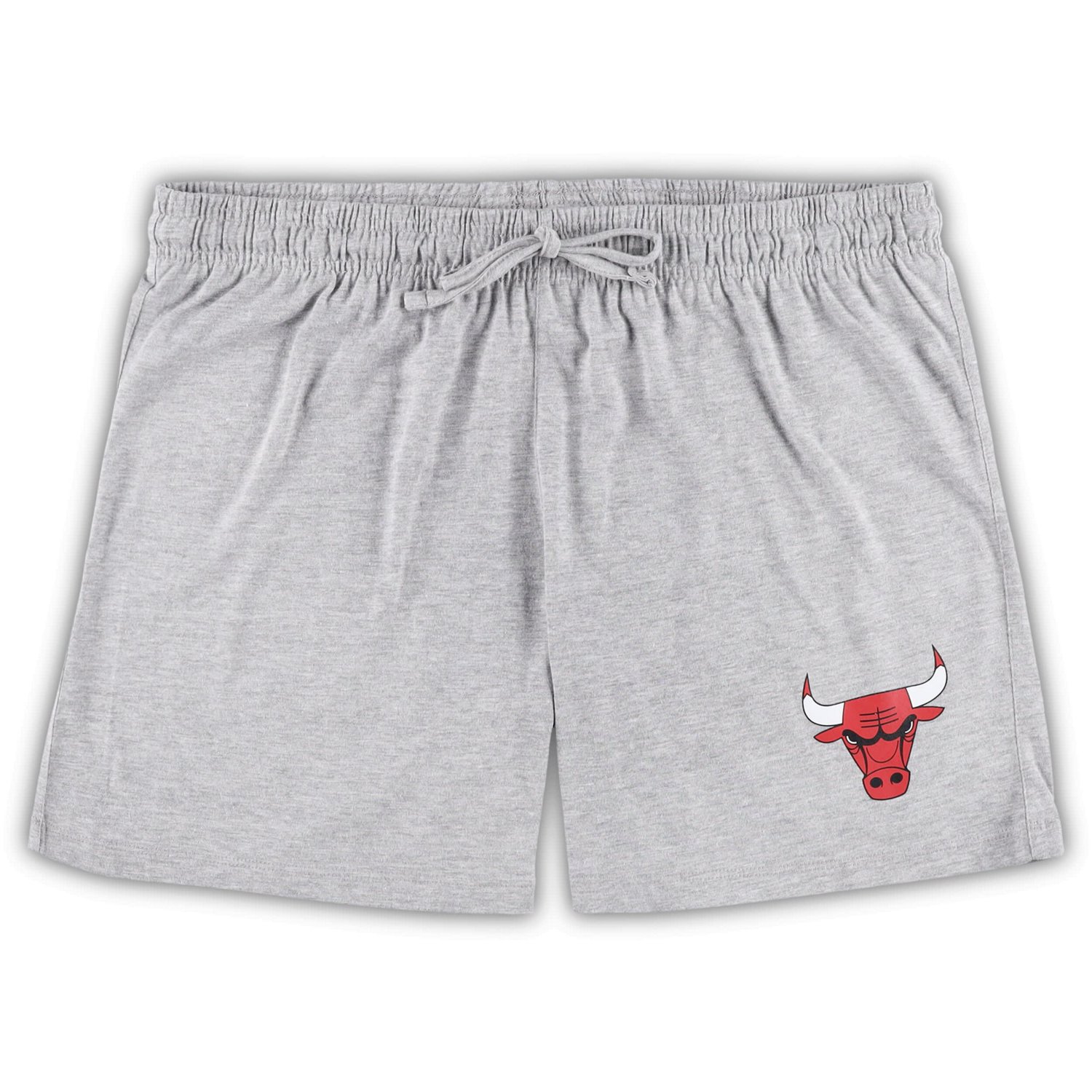 Concepts Sport /Heather Gray Chicago Bulls Plus Size Long Sleeve T-Shirt and Shorts Sleep Set                                    - view number 3