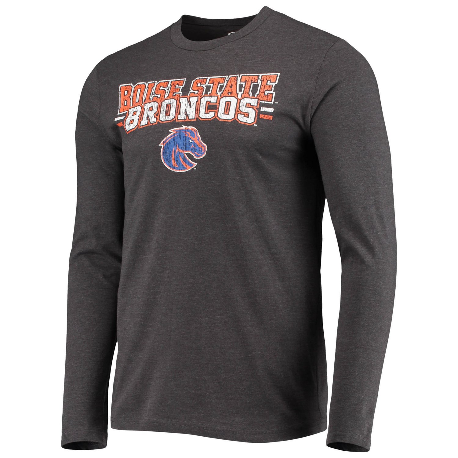 Concepts Sport /Heathered Charcoal Boise State Broncos Meter Long Sleeve T-Shirt  Pants Sleep Set - view number 2