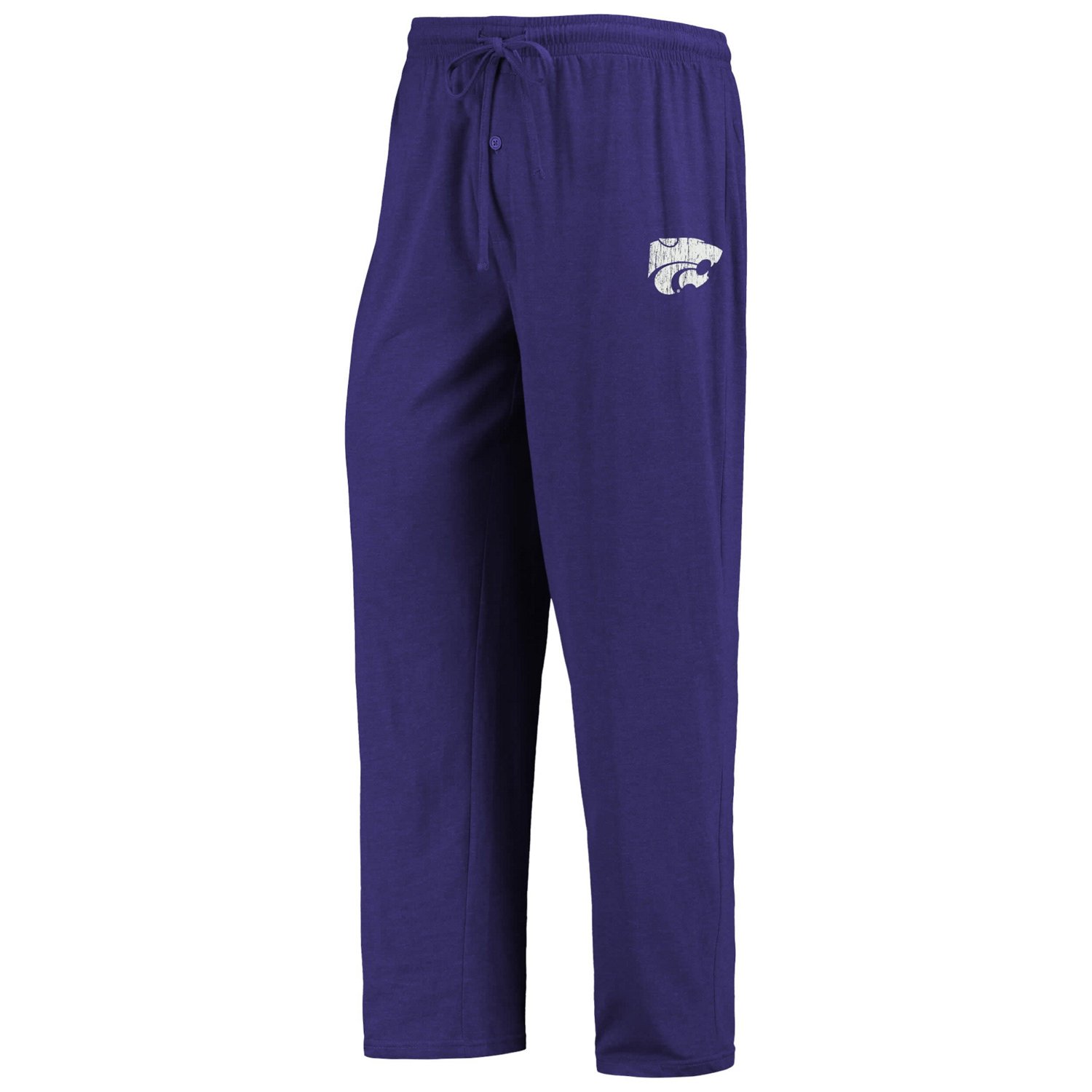 Concepts Sport /Heathered Charcoal Kansas State Wildcats Meter Long Sleeve T-Shirt  Pants Sleep Set - view number 4