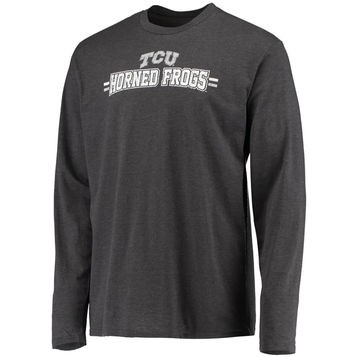Concepts Sport /Heathered Charcoal TCU Horned Frogs Meter Long Sleeve T-Shirt  Pants Sleep Set                                   - view number 2