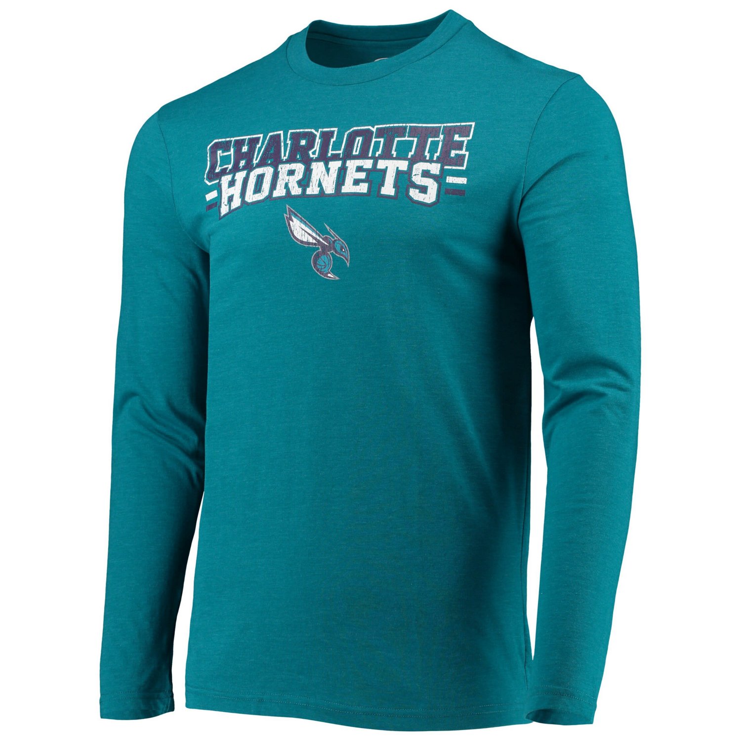 Concepts Sport /Teal Charlotte Hornets Long Sleeve T-Shirt  Pants Sleep Set                                                      - view number 2