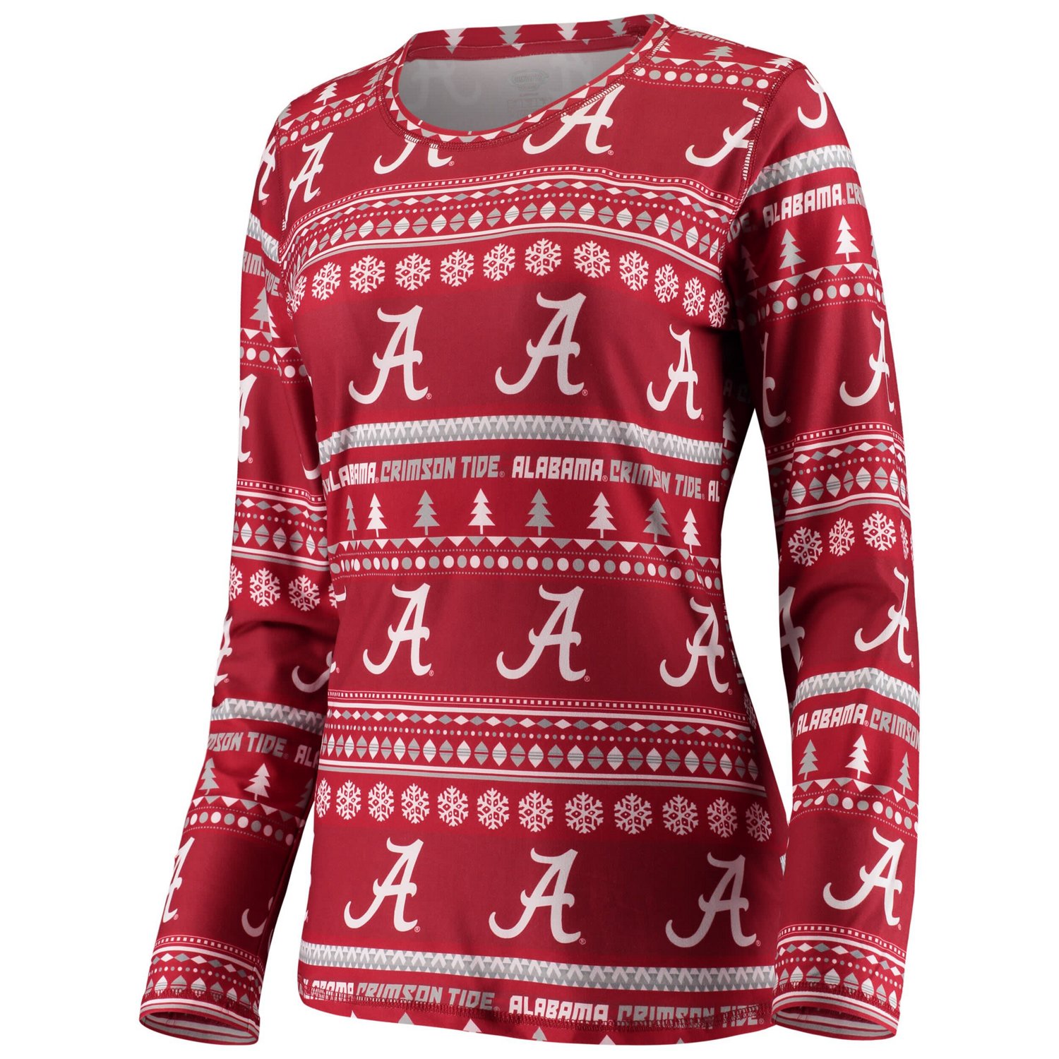 Concepts Sport Alabama Tide Holiday Long Sleeve T-Shirt  Pants Sleep Set - view number 2