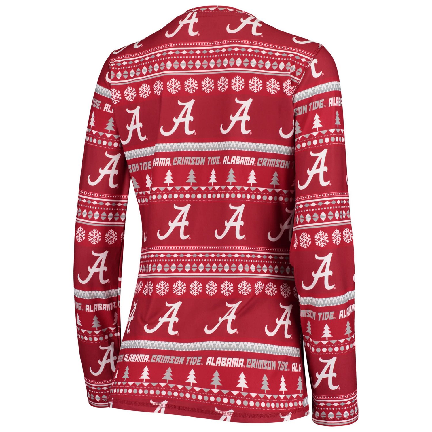 Concepts Sport Alabama Tide Holiday Long Sleeve T-Shirt  Pants Sleep Set