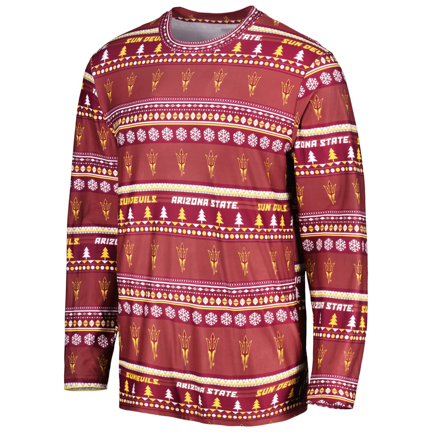 Concepts Sport Arizona State Sun Devils Swivel Long Sleeve T-Shirt  Pants Sleep Set                                              - view number 2