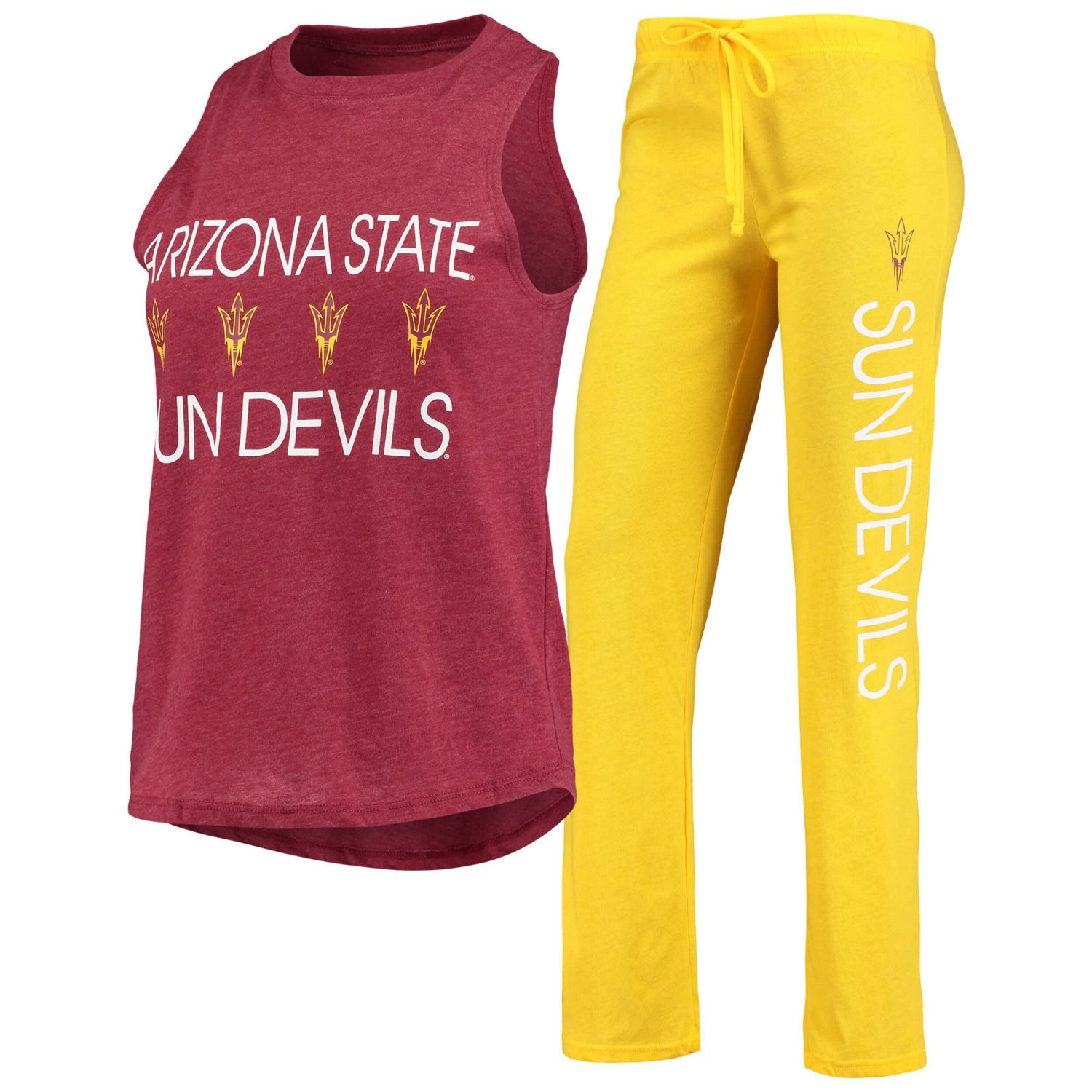 Concepts Sport Arizona State Sun Devils Team Tank Top  Pants Sleep Set - view number 1