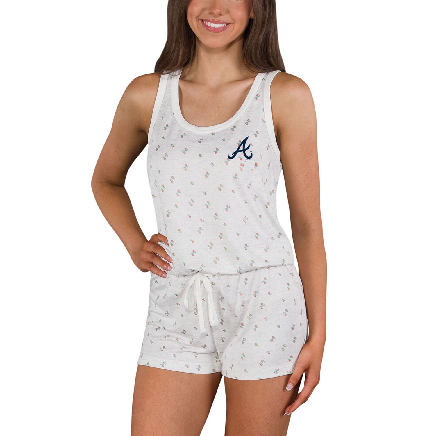 Concepts Sport Atlanta Braves Gardner Hacci Knit Romper - view number 4